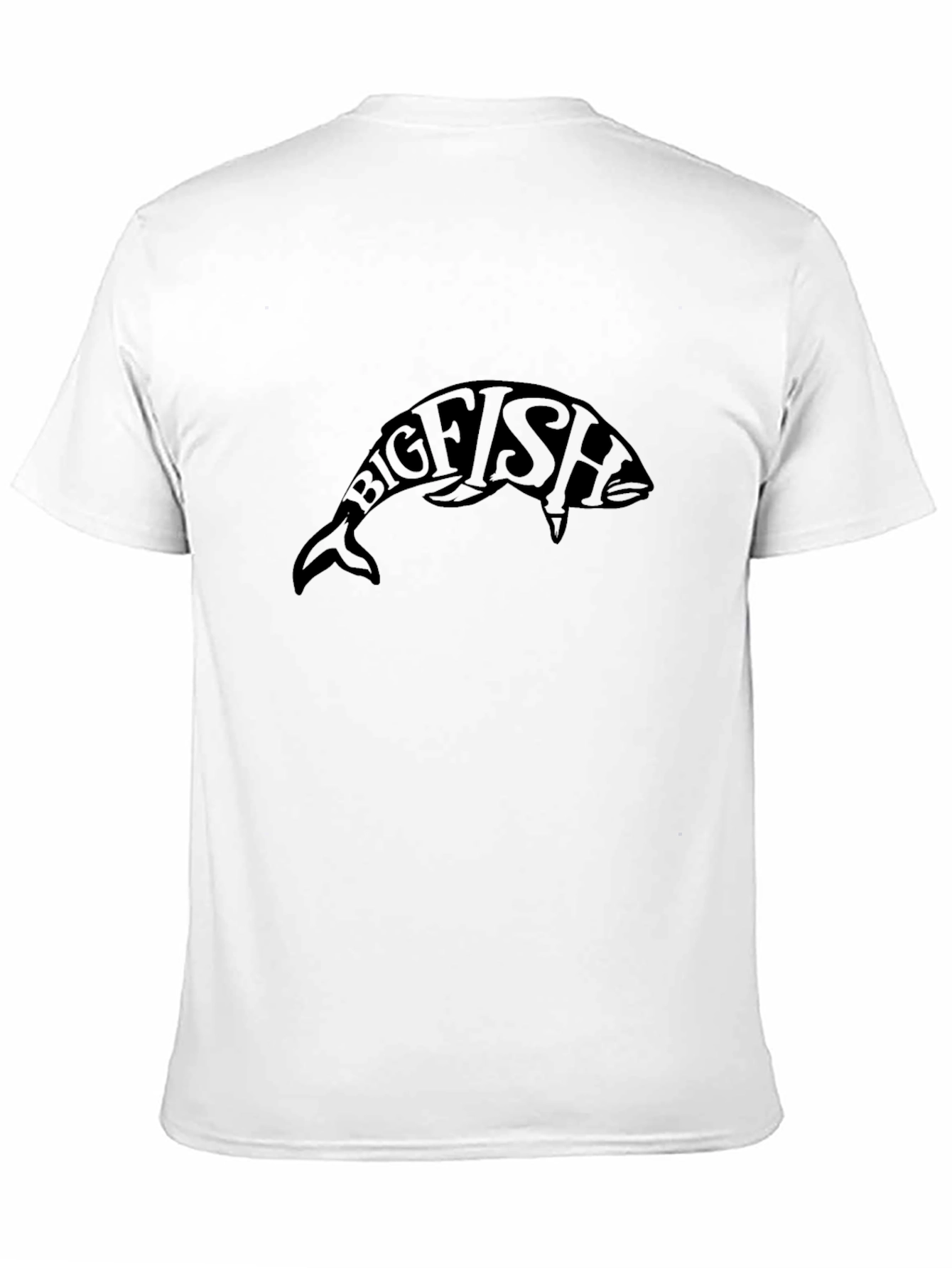 Big Fish Graphic Tee - Black Cotton T-Shirt