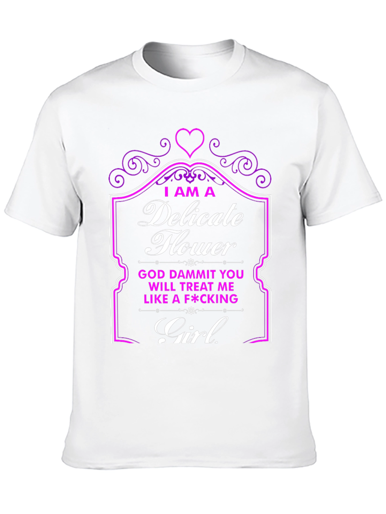 Delicate Flower Novelty Graphic T-Shirt