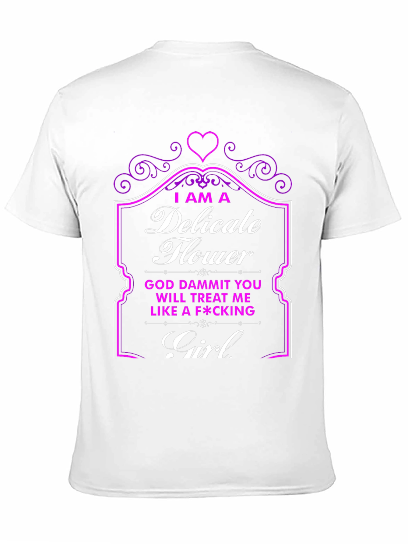 Delicate Flower Novelty Graphic T-Shirt