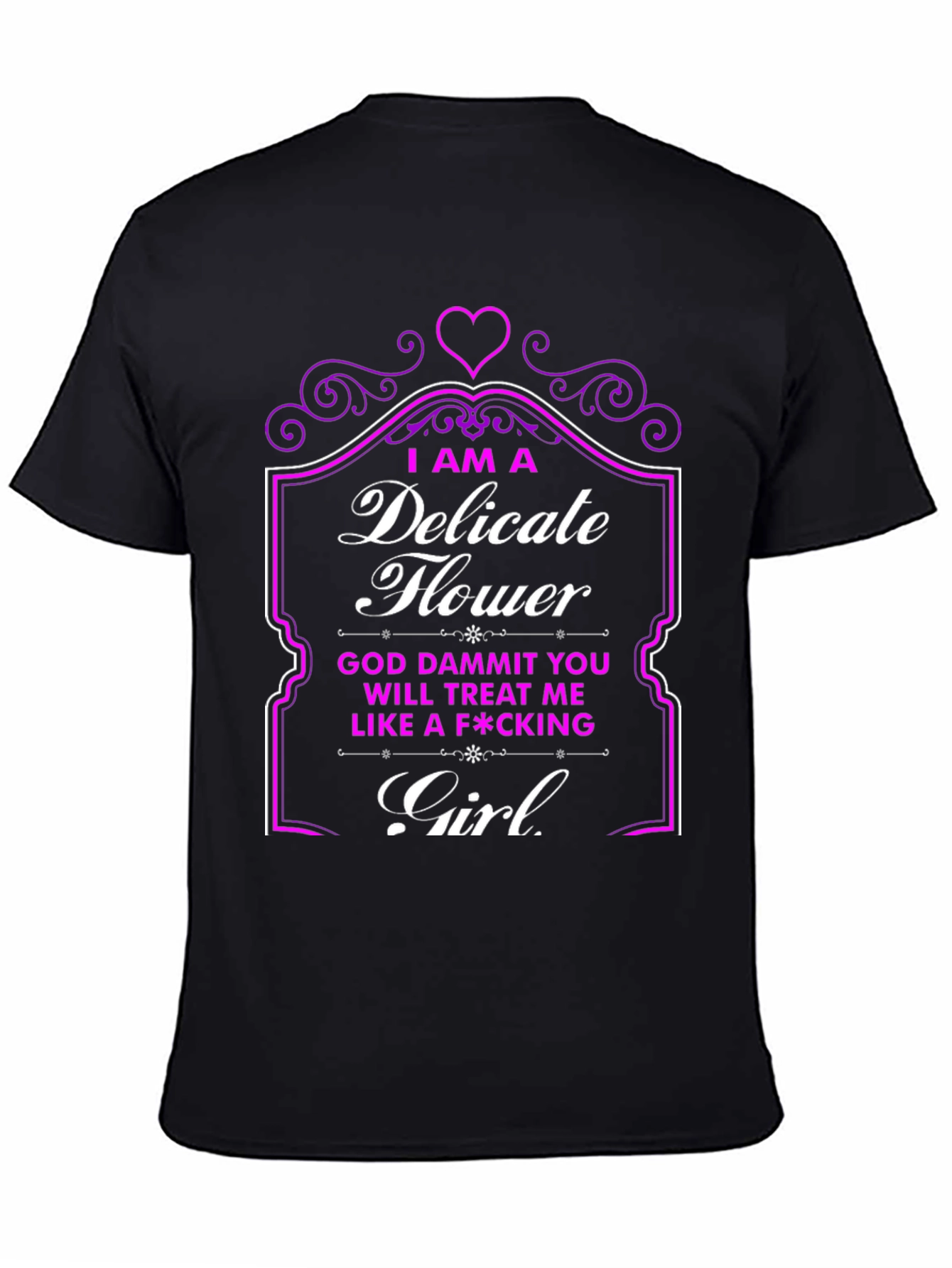Delicate Flower Novelty Graphic T-Shirt