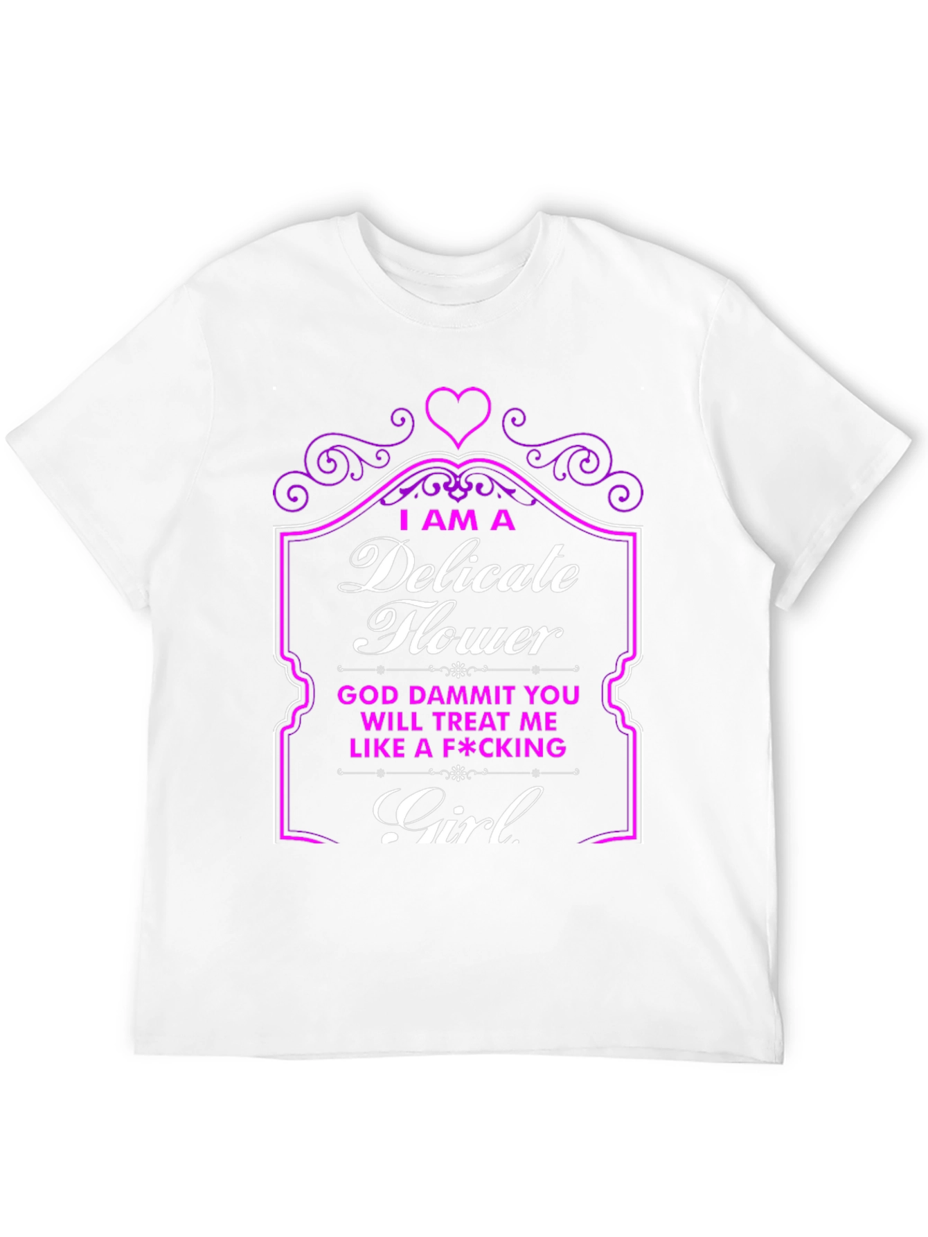 Delicate Flower Novelty Graphic T-Shirt
