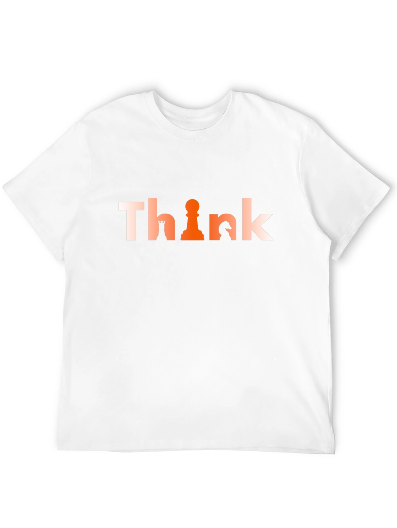 Think Chess Piece Graphic Tee - Strategy T-Shirt