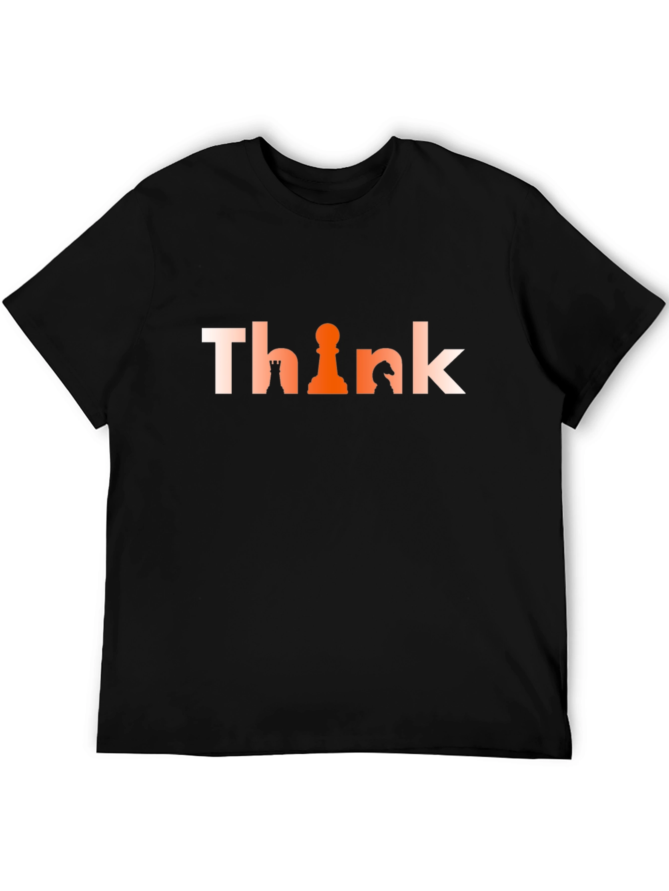 Think Chess Piece Graphic Tee - Strategy T-Shirt