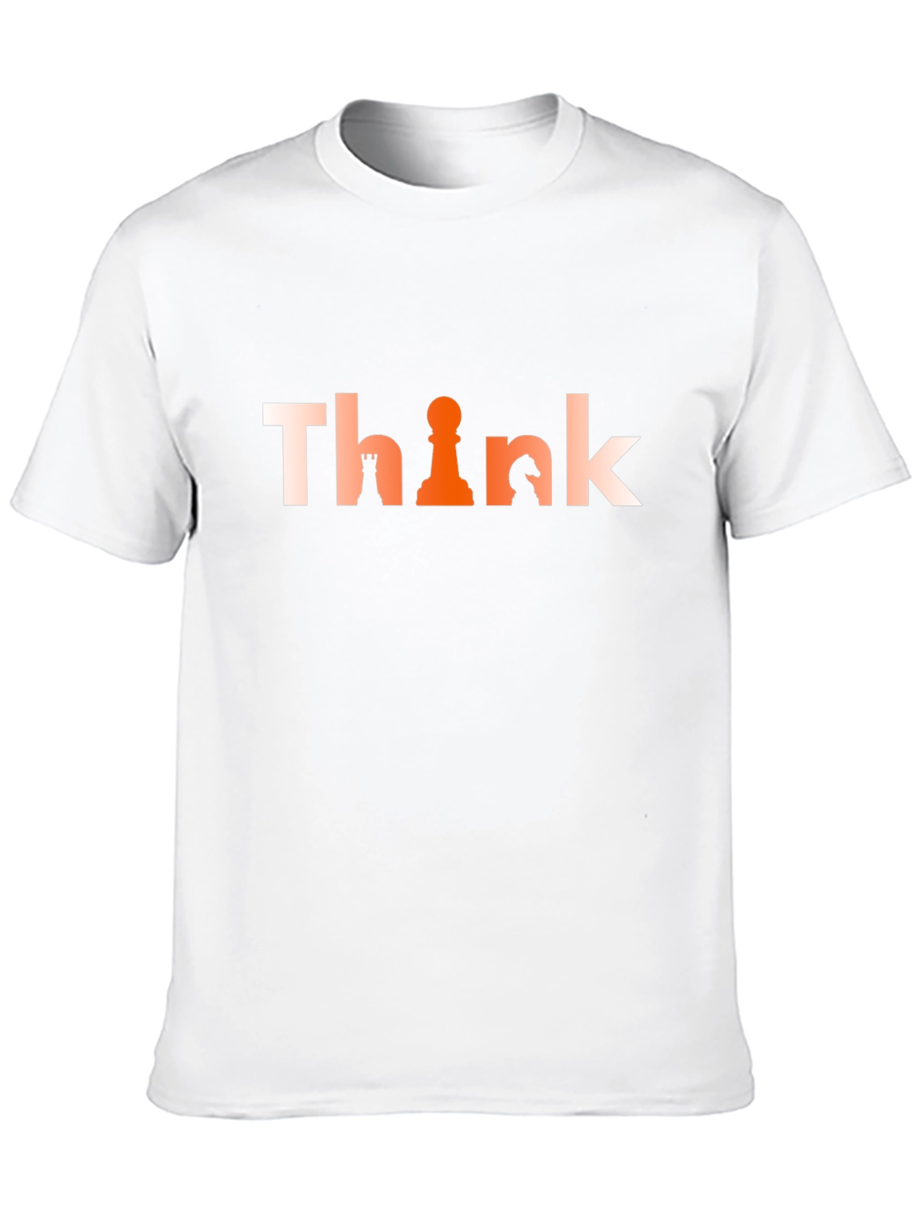 Think Chess Piece Graphic Tee - Strategy T-Shirt