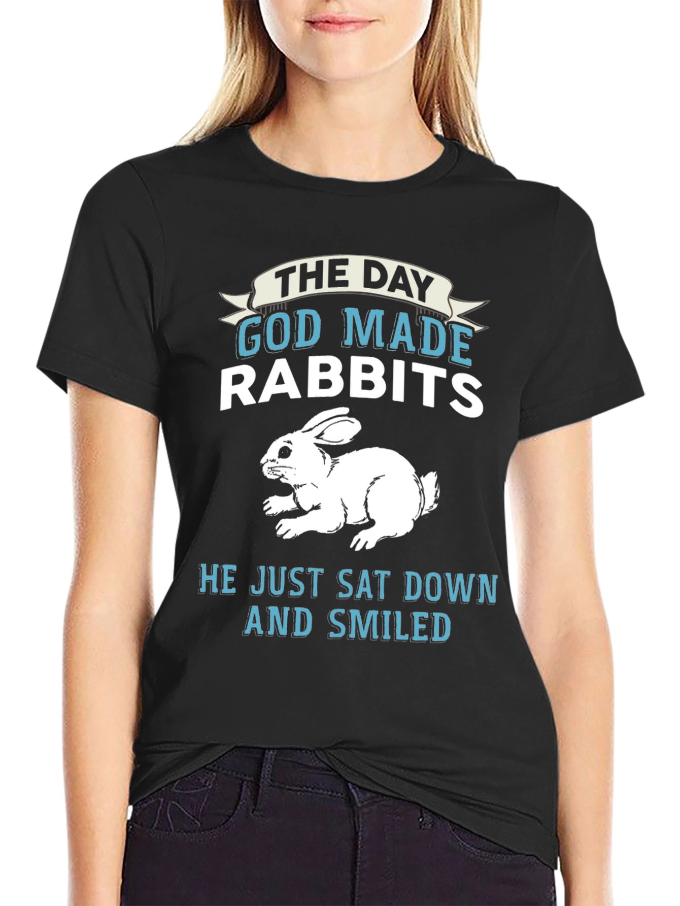 The Day God Made Rabbits Graphic Tee