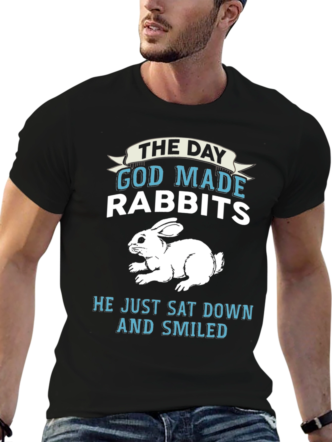 The Day God Made Rabbits Graphic Tee