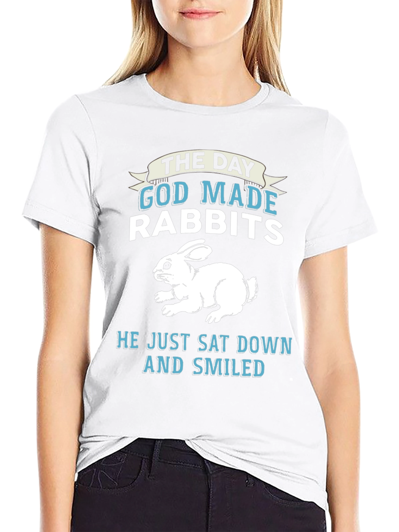 The Day God Made Rabbits Graphic Tee
