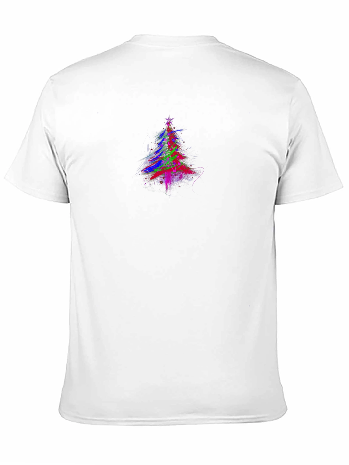 Abstract Christmas Tree Graphic T-Shirt