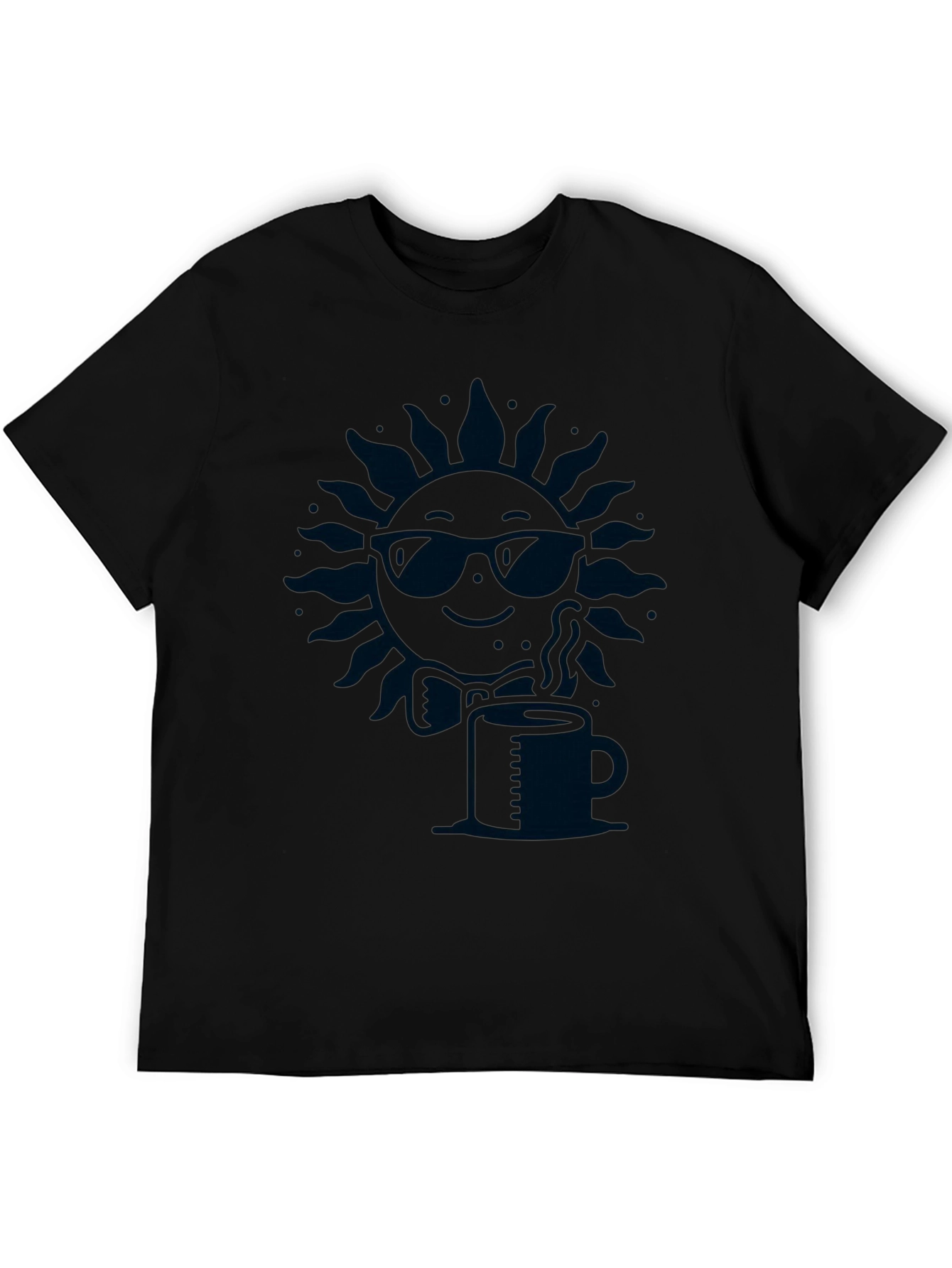Cool Sun Coffee Tee - Stylish Graphic T-Shirt