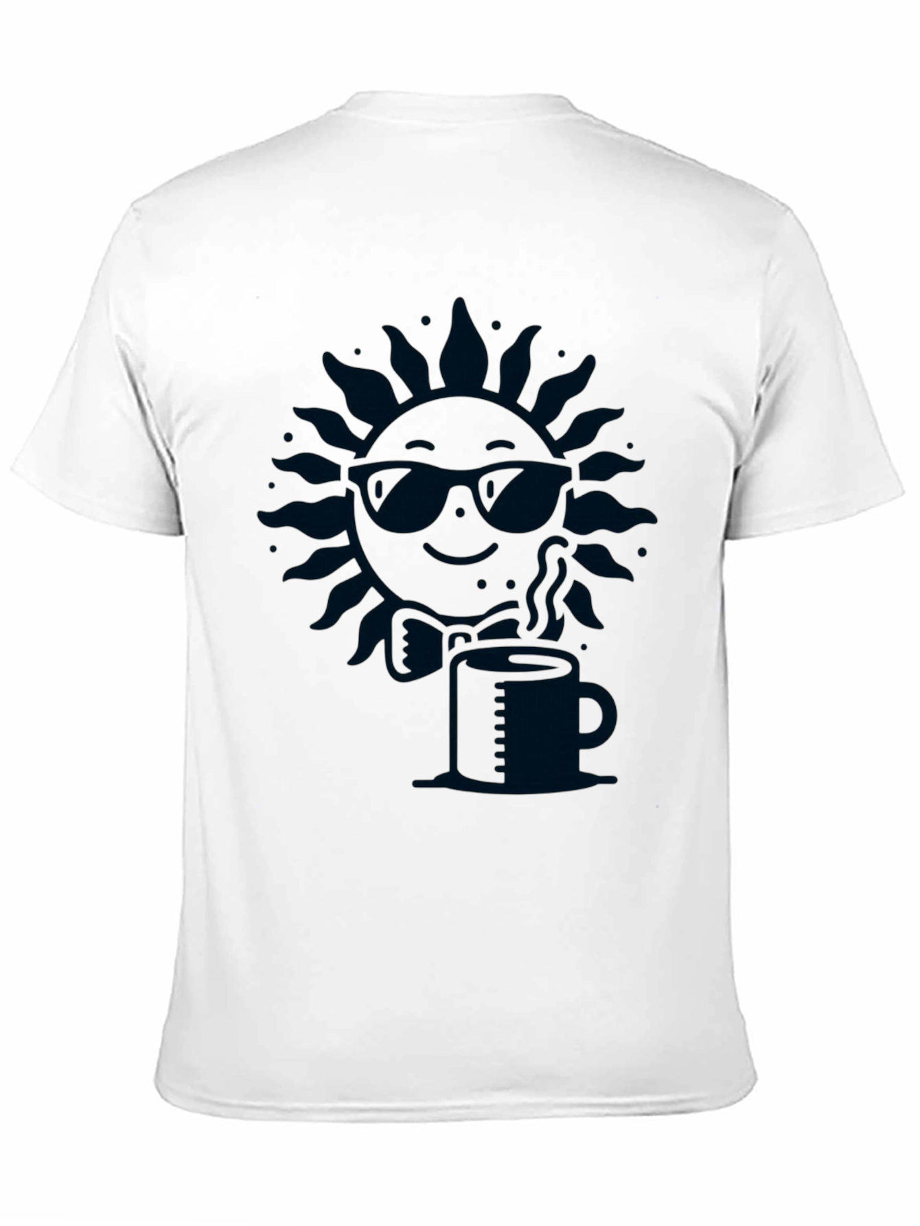 Cool Sun Coffee Tee - Stylish Graphic T-Shirt