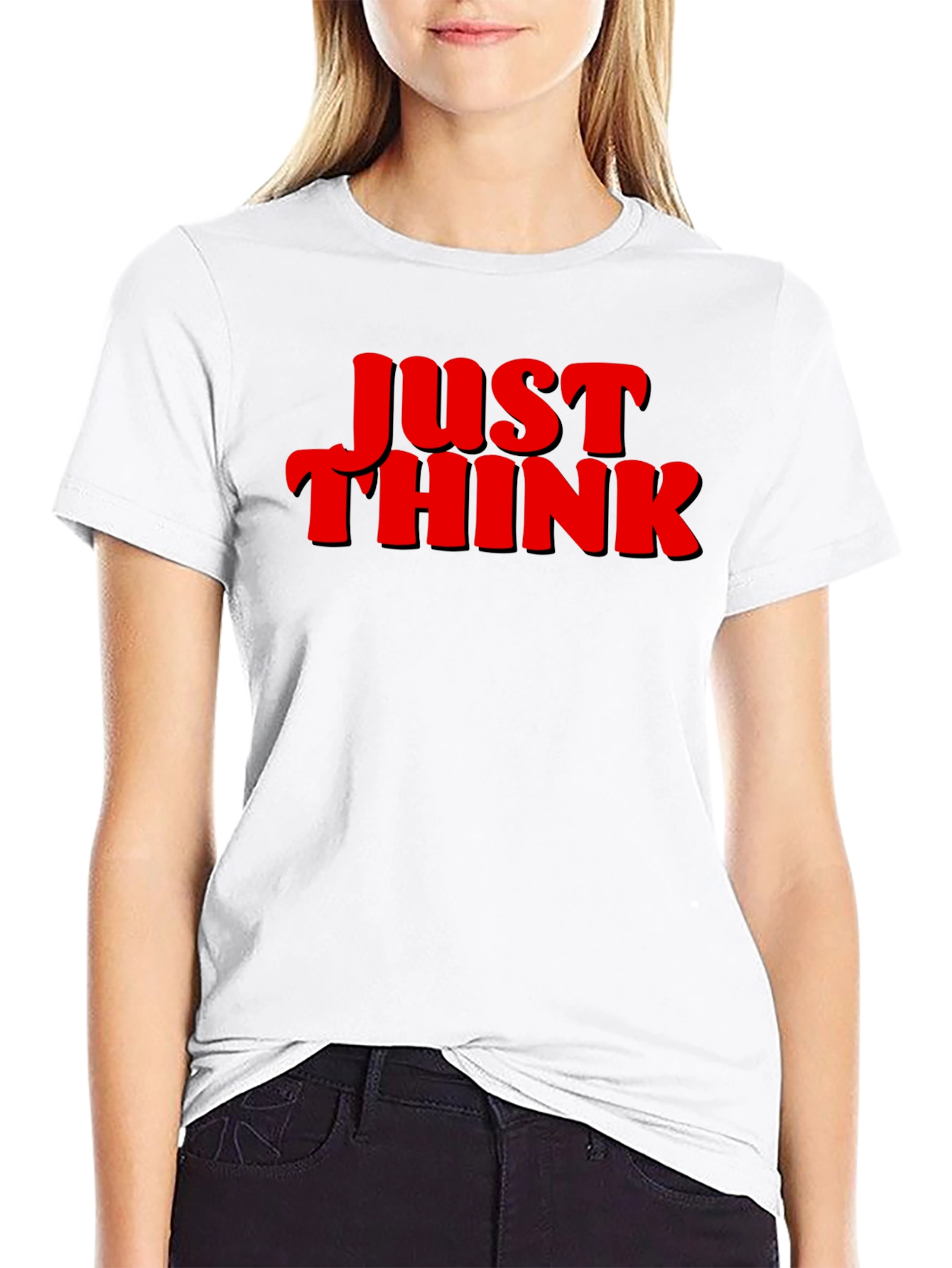 Just Think Graphic Tee - Bold Statement Shirt