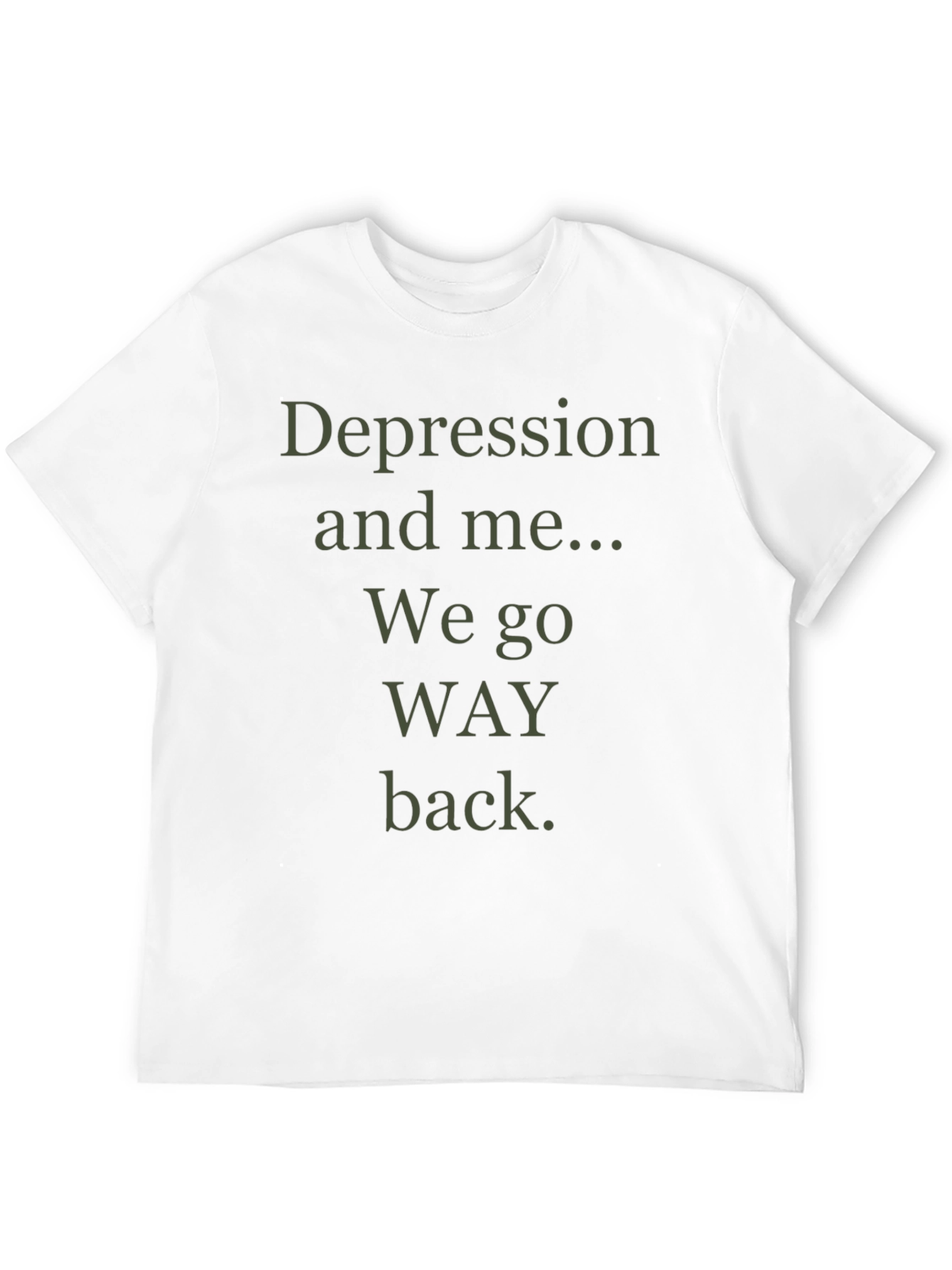 Depression and Me Mens Graphic T-Shirt