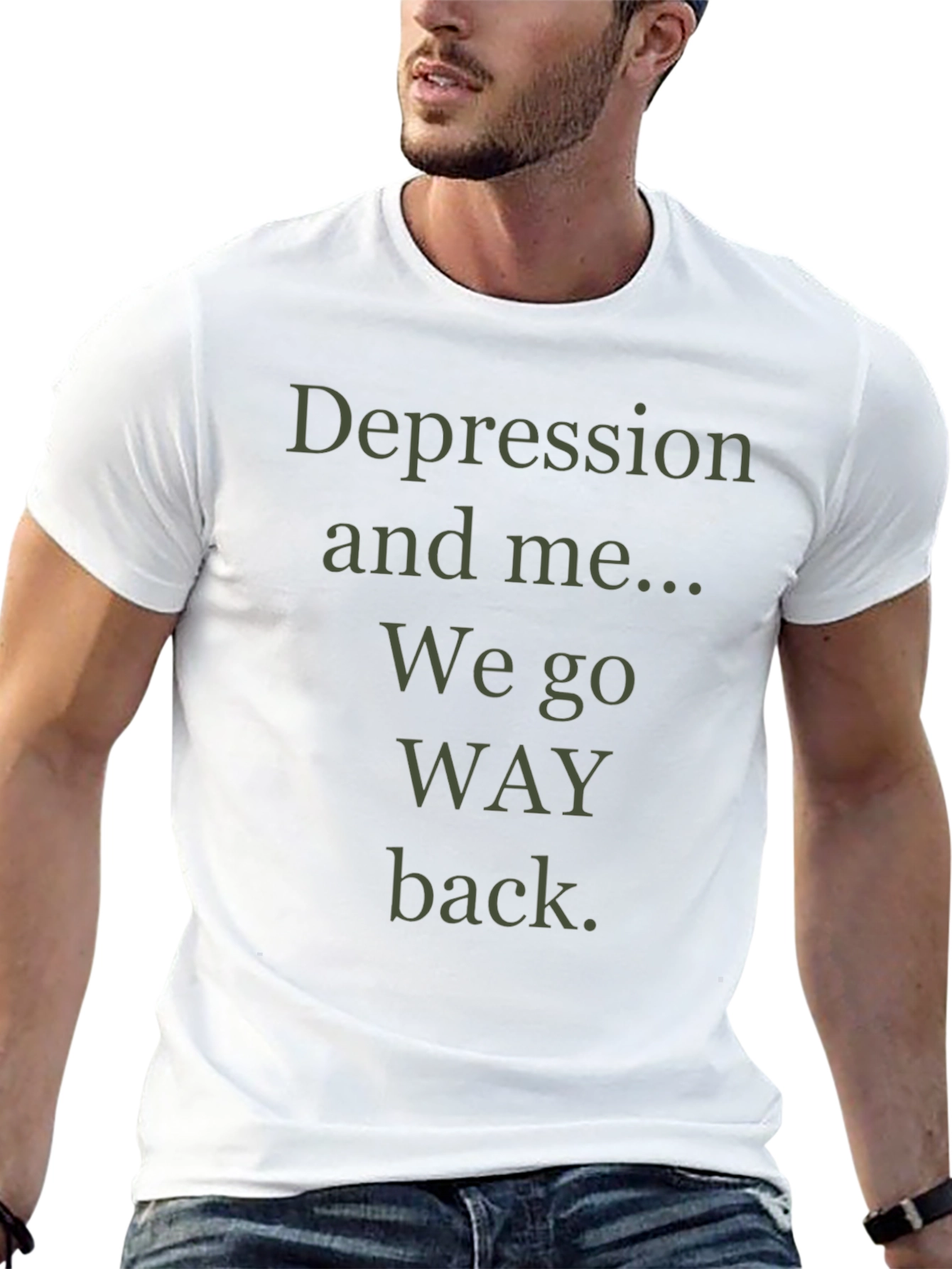 Depression and Me Mens Graphic T-Shirt
