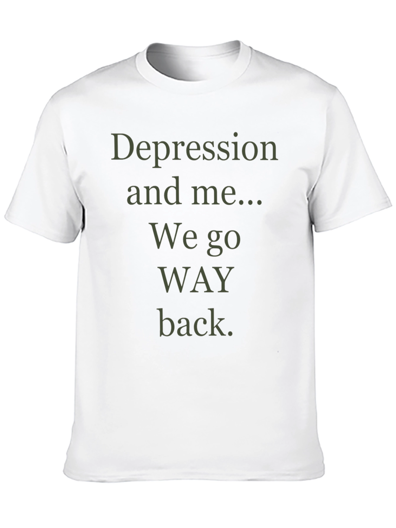 Depression and Me Mens Graphic T-Shirt