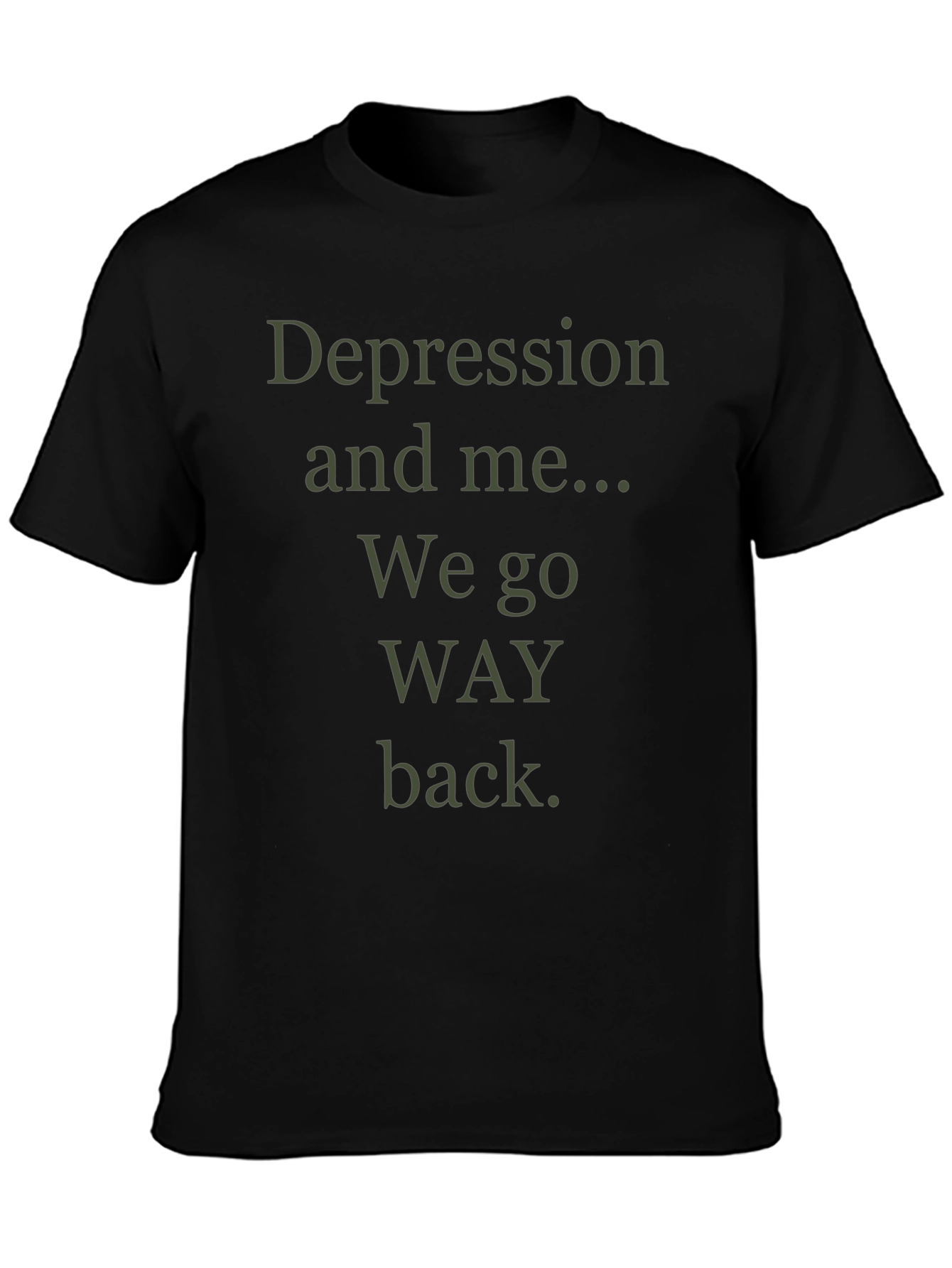 Depression and Me Mens Graphic T-Shirt