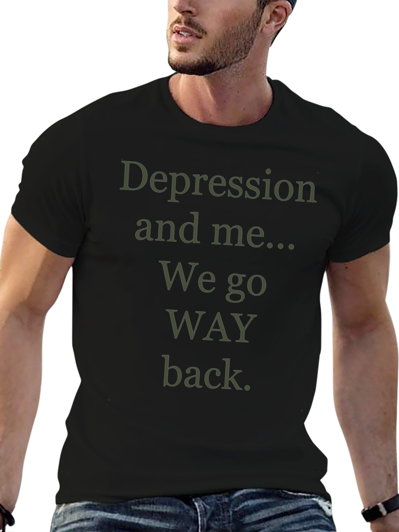 Depression and Me Mens Graphic T-Shirt