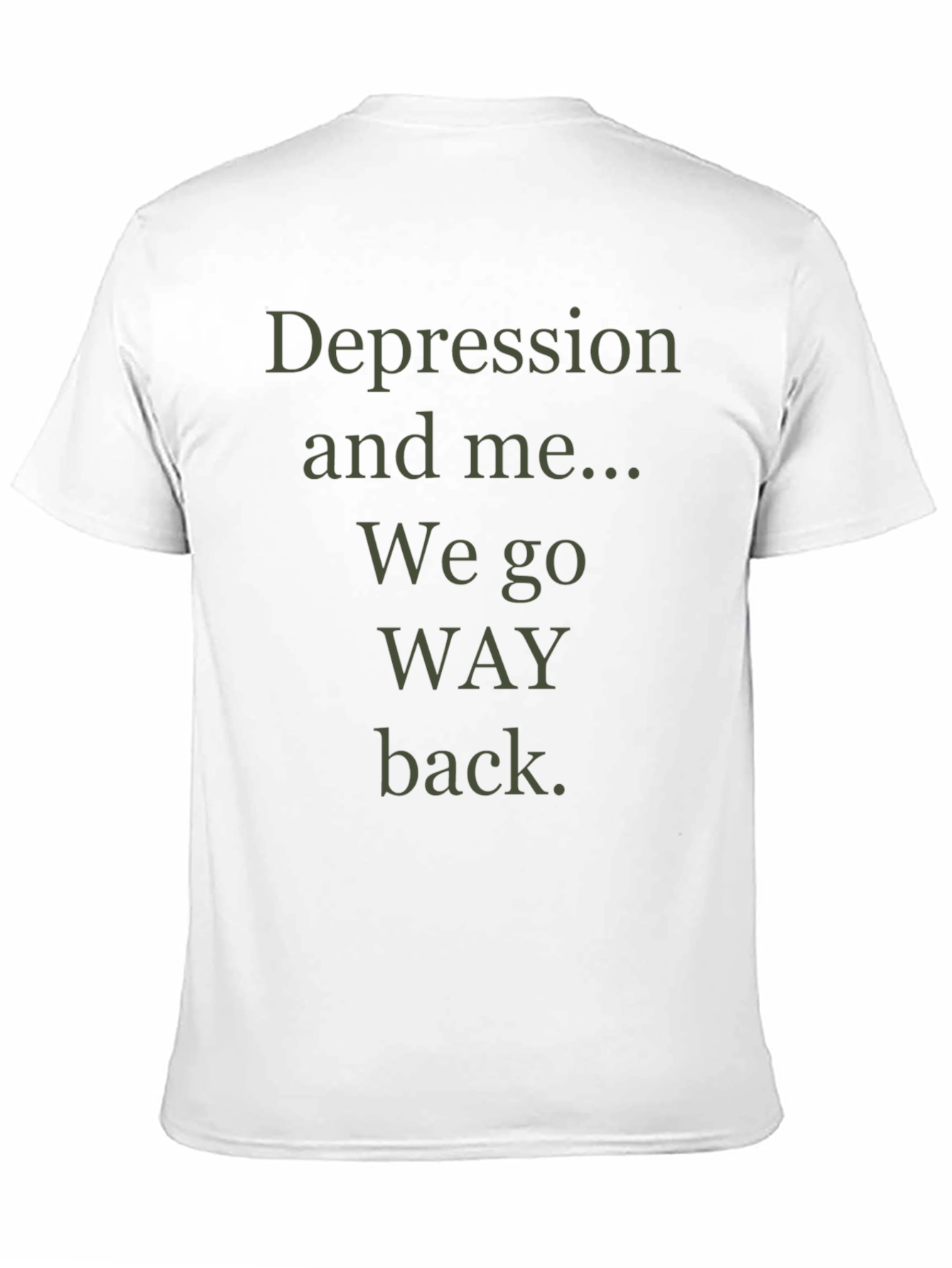 Depression and Me Mens Graphic T-Shirt