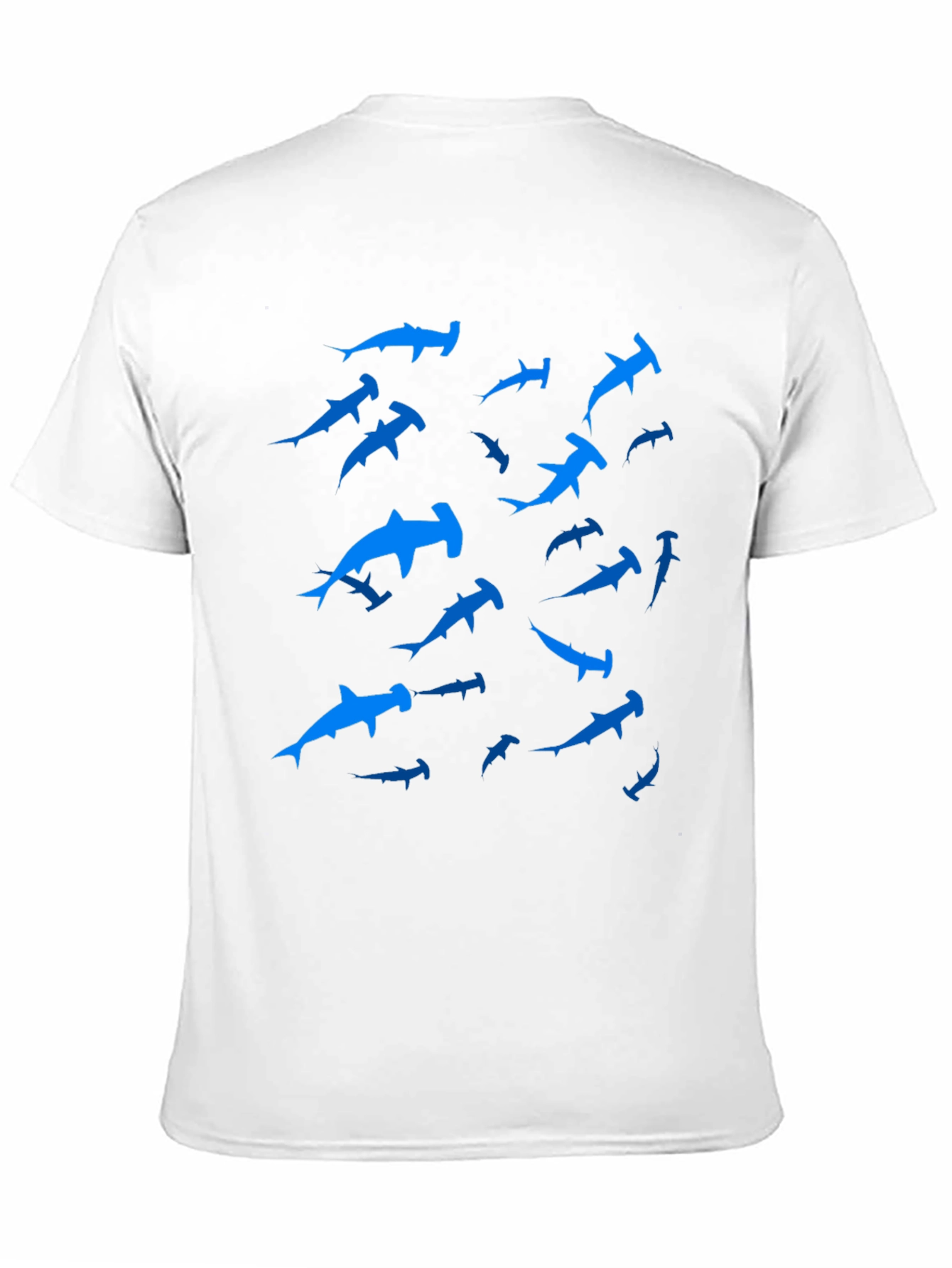 Hammerhead Sharks Black Crewneck T-Shirt