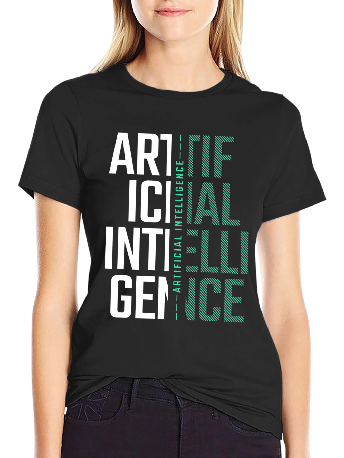 Artificial Intelligence Graphic Tee - Black
