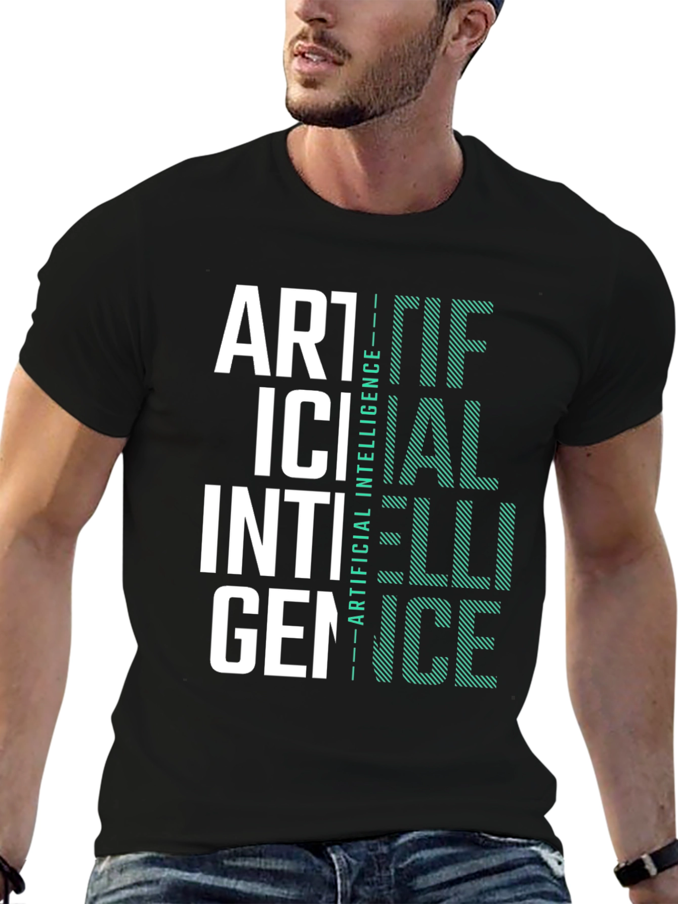 Artificial Intelligence Graphic Tee - Black