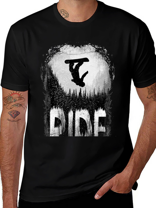 Ride Graphic Tee - Snowboarder Design