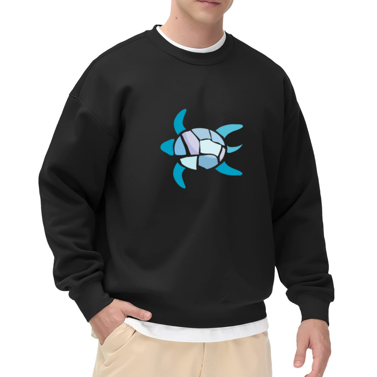 Sea Turtle Graphic - Crewneck Sweatshirt | Turtle Lover, Turtle Gift, Animal Design Gift