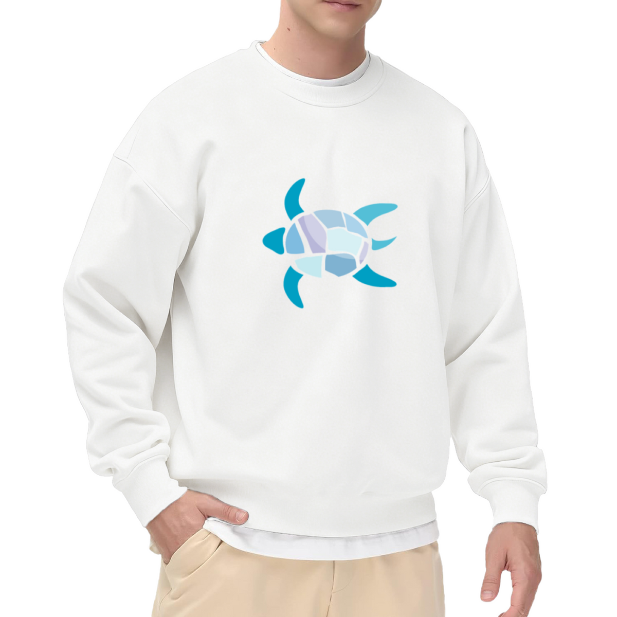Sea Turtle Graphic - Crewneck Sweatshirt | Turtle Lover, Turtle Gift, Animal Design Gift