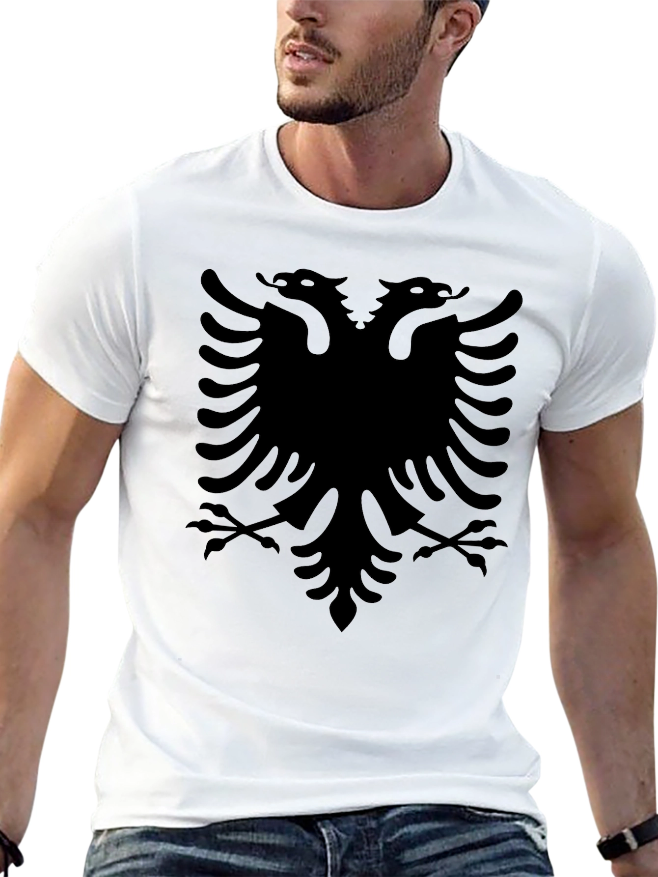 Albanian Eagle Graphic Black T-Shirt