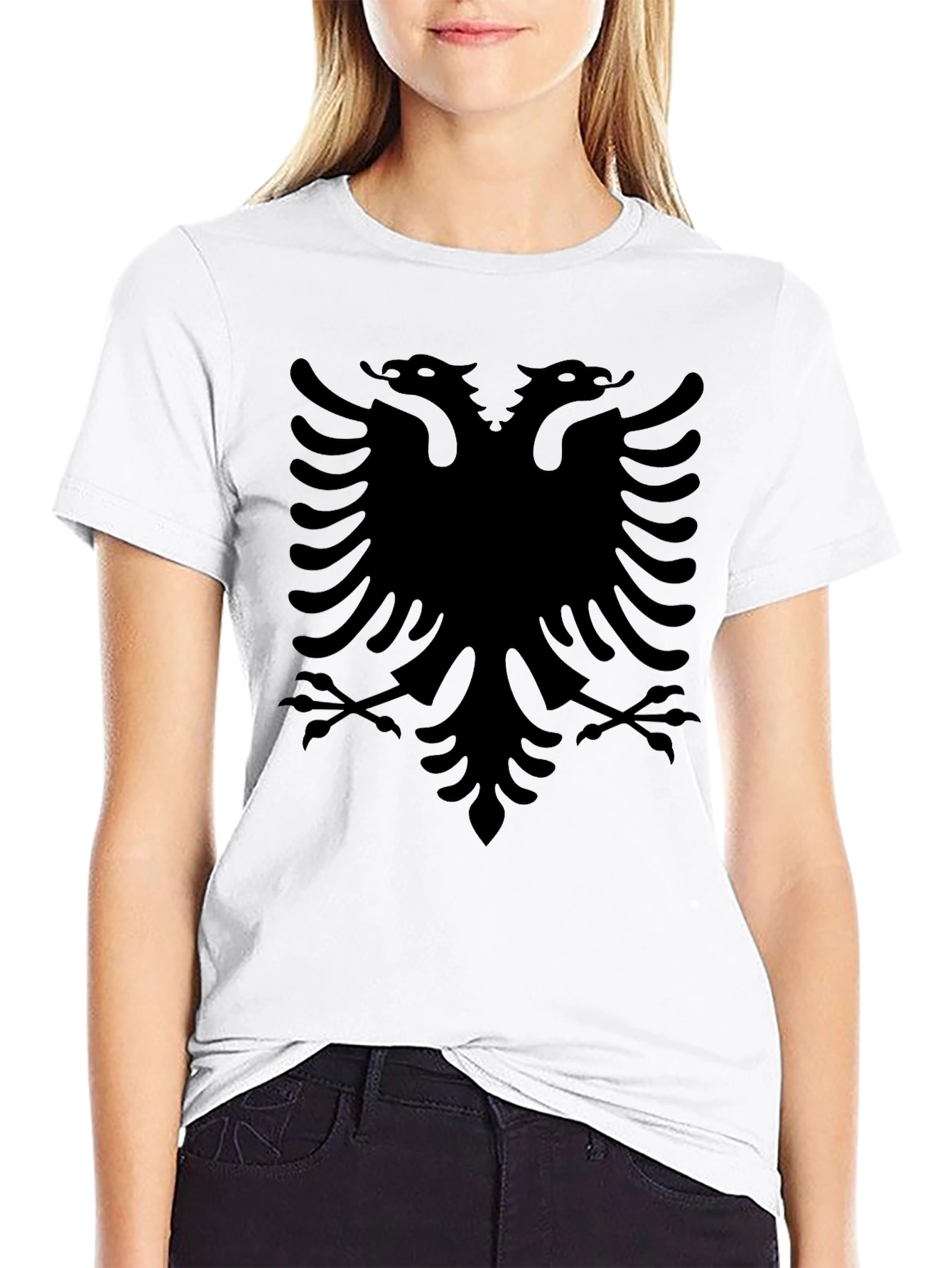 Albanian Eagle Graphic Black T-Shirt
