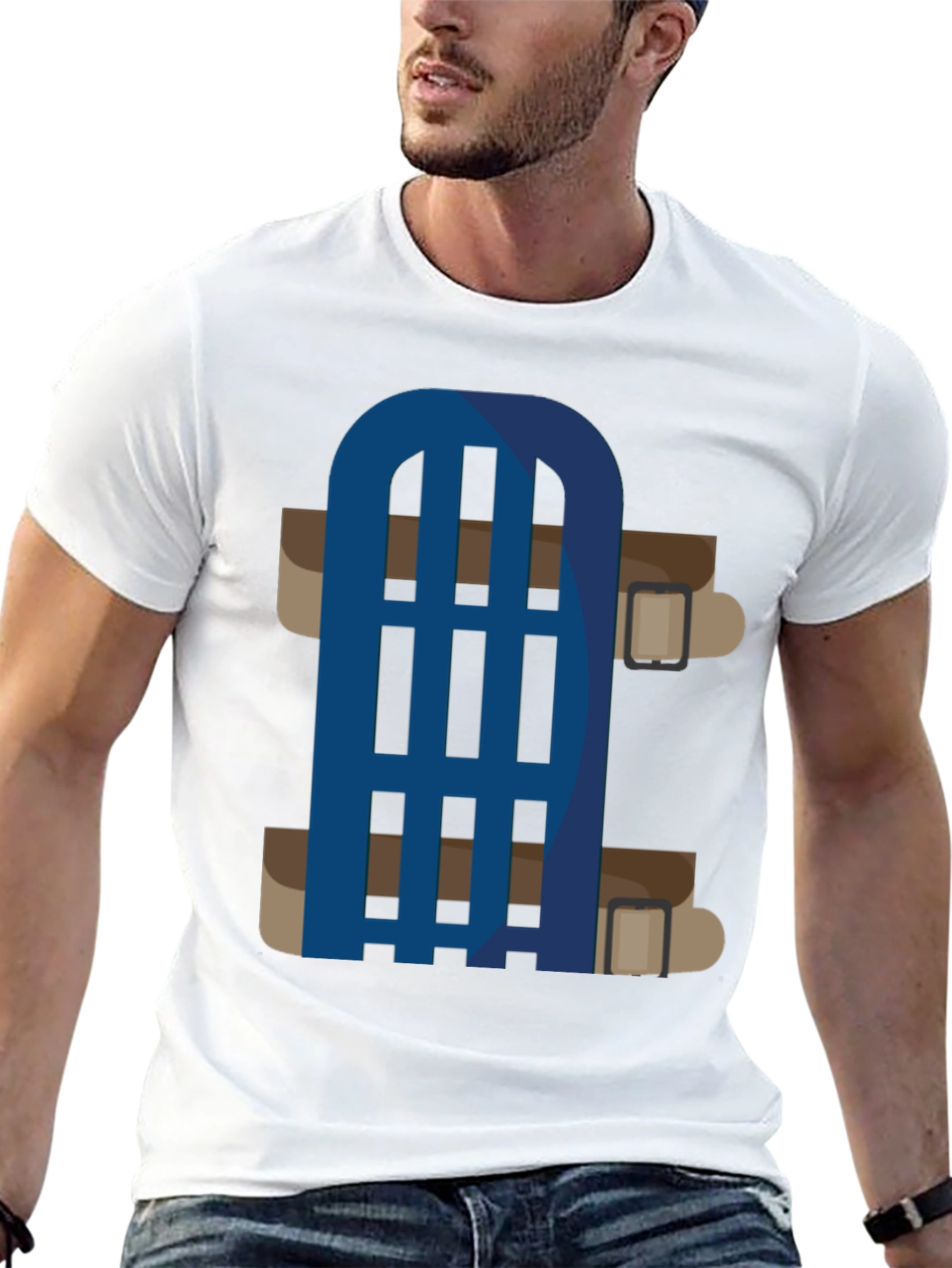 Novelty Cartoon Belt T-Shirt