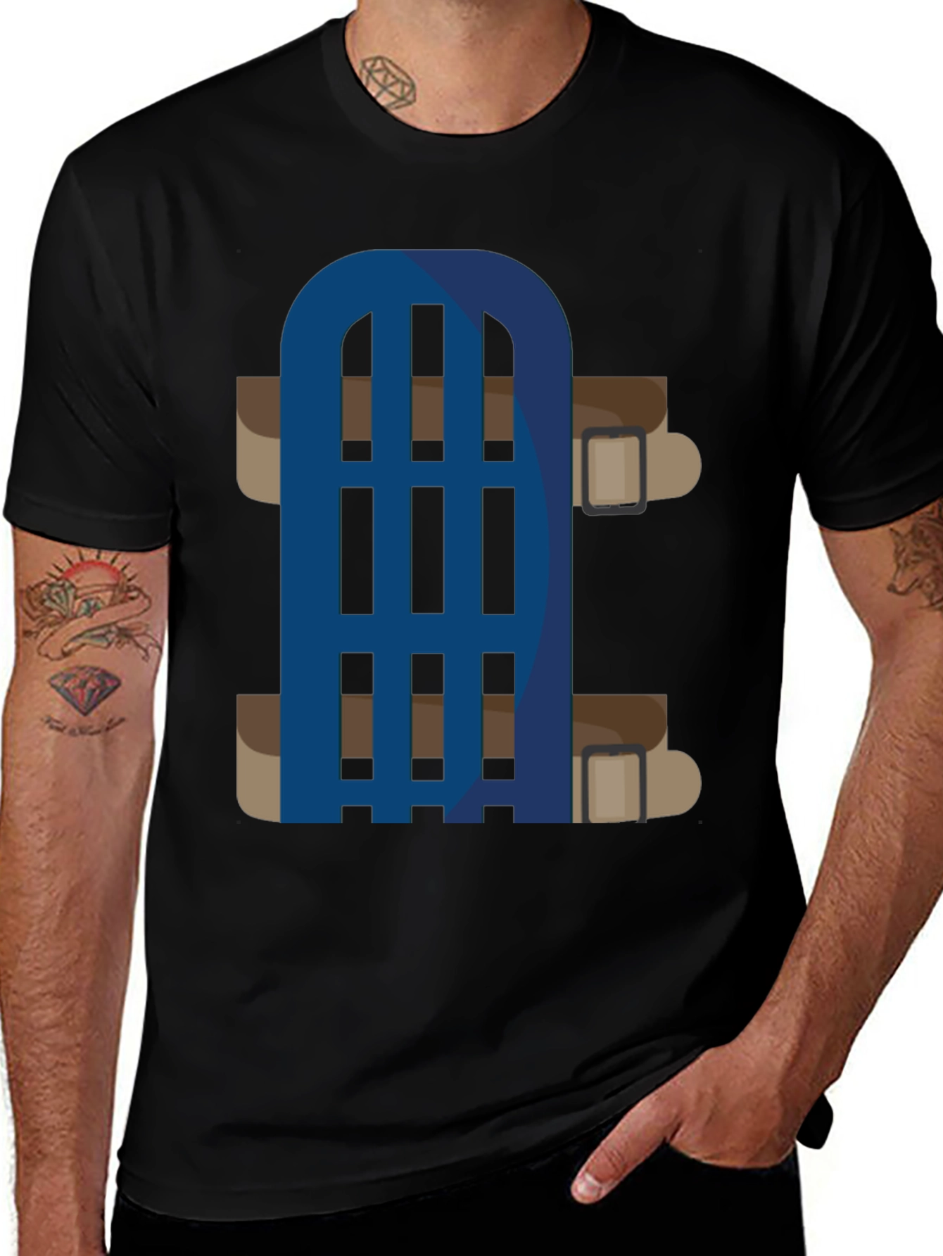 Novelty Cartoon Belt T-Shirt