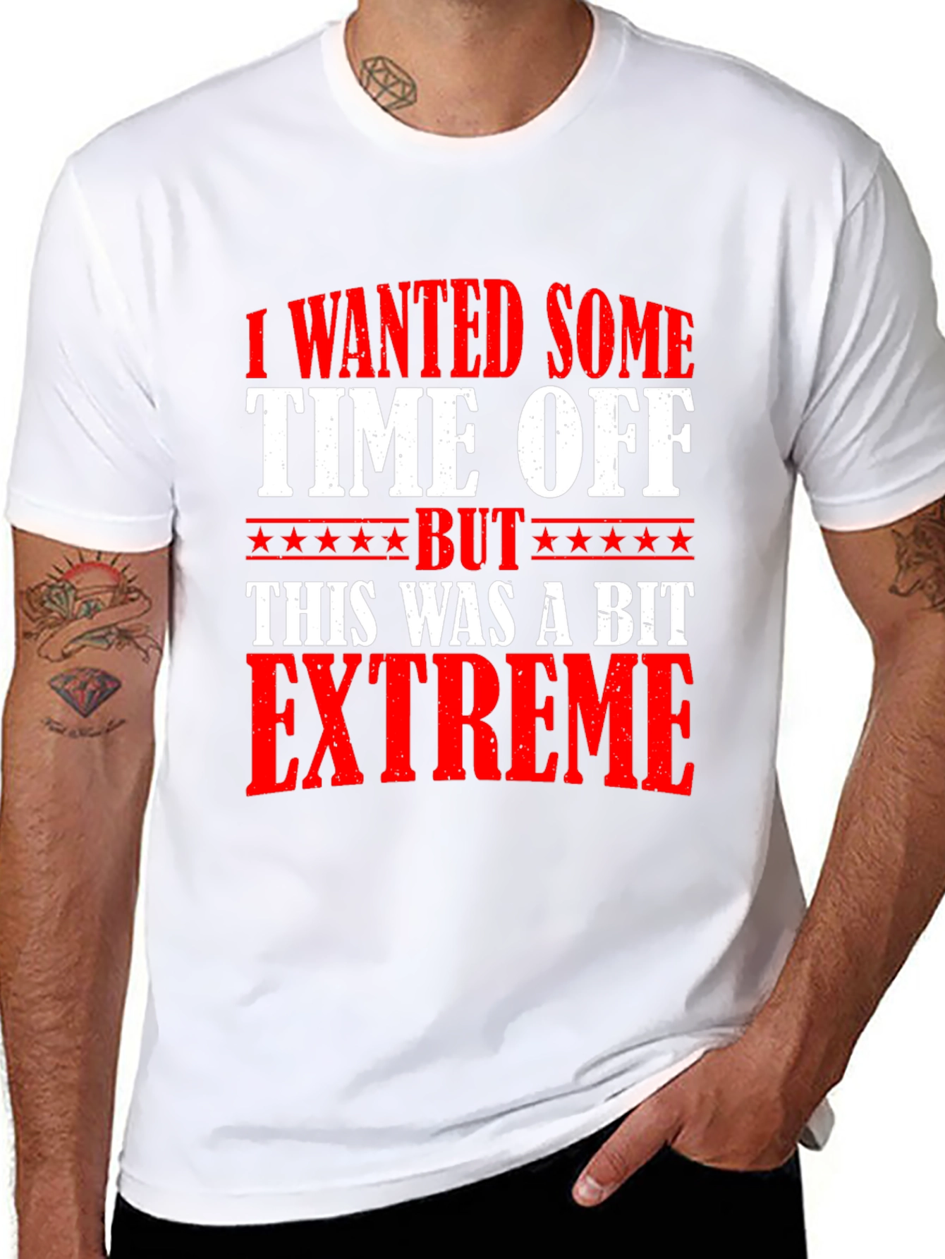 Extreme Time Off Black Graphic Tee
