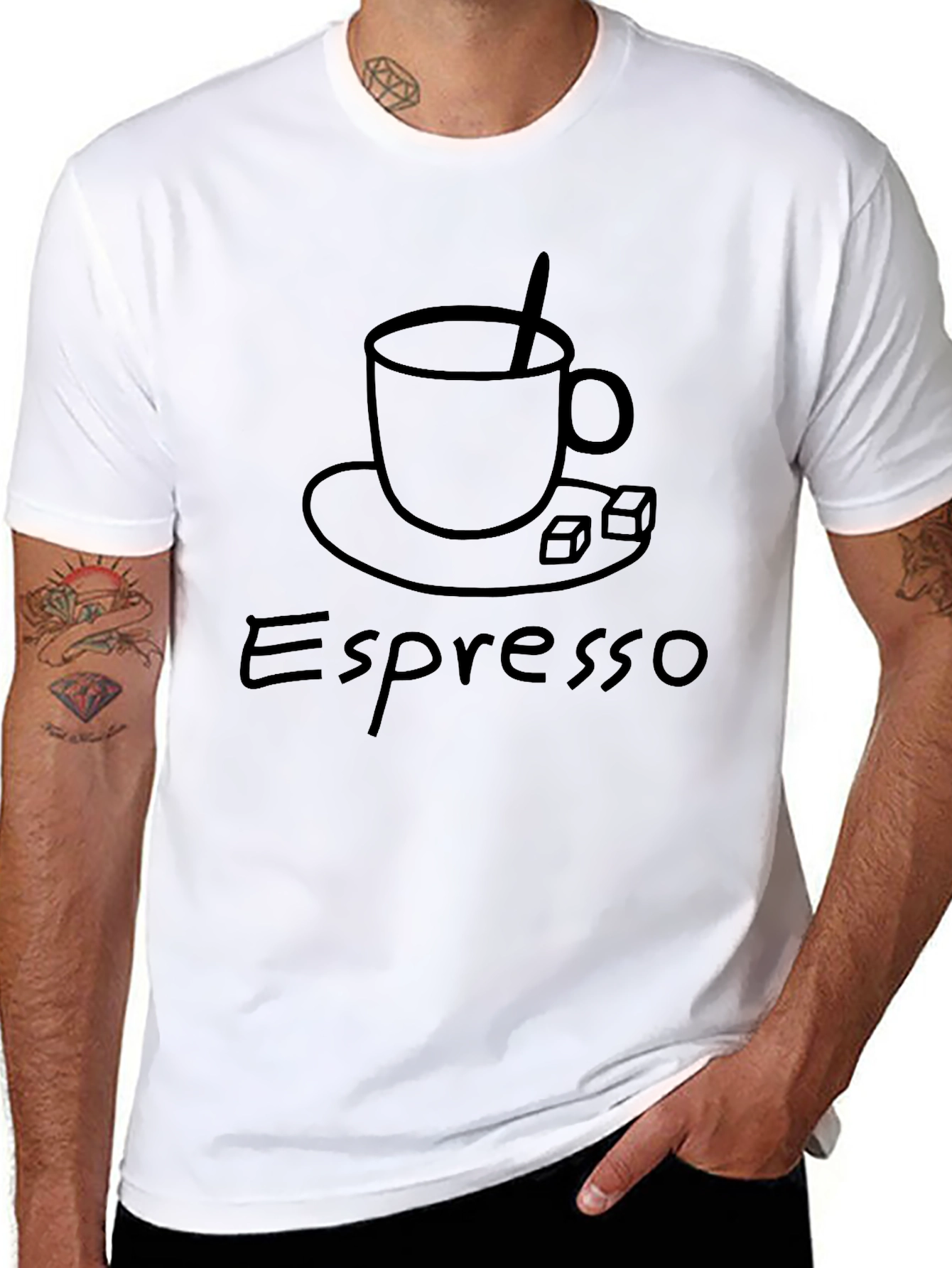Espresso Graphic Tee - Black Coffee Lover Shirt