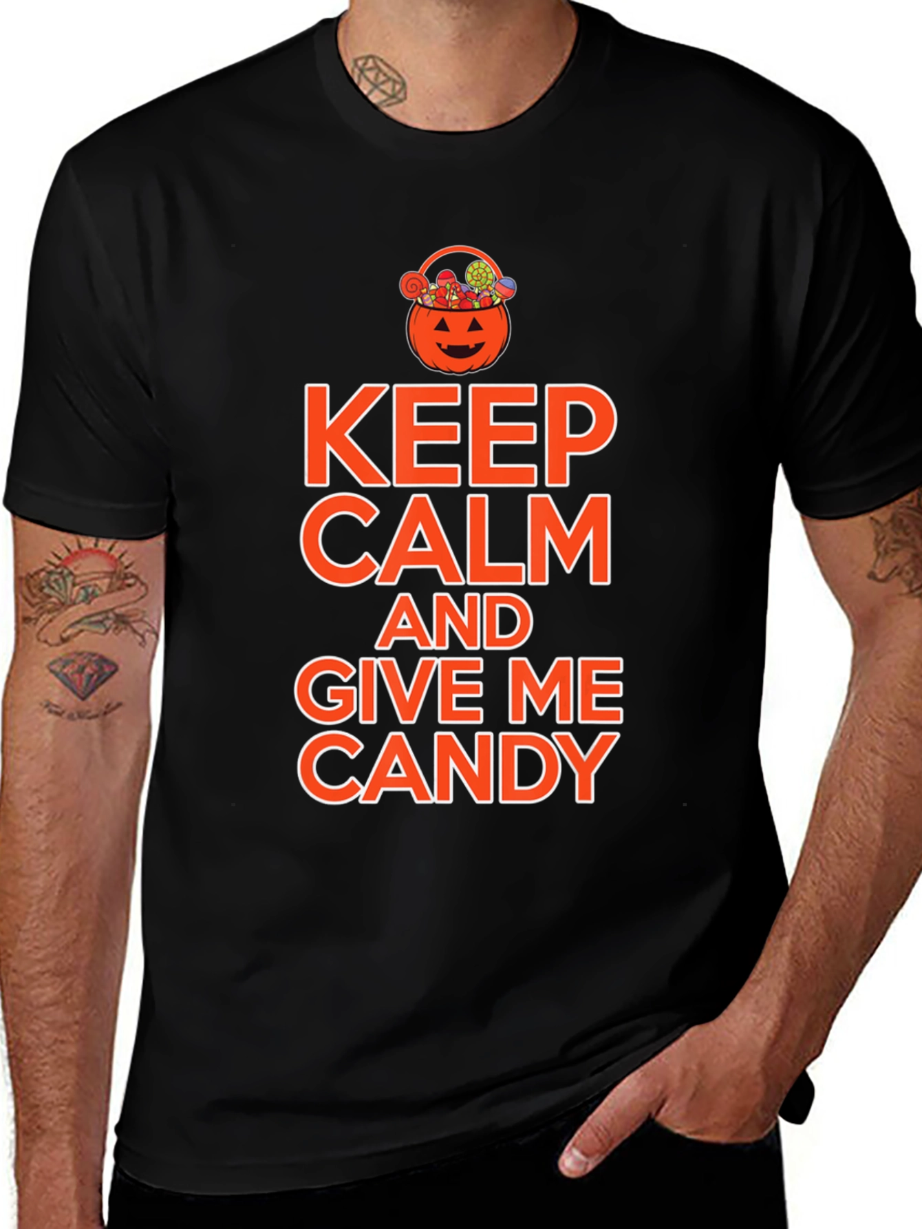 Keep Calm & Give Me Candy Halloween T-Shirt