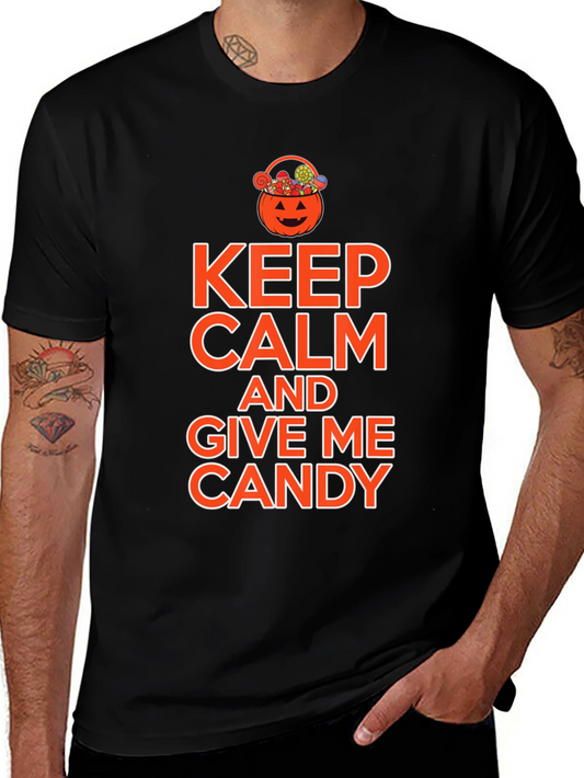 Keep Calm & Give Me Candy Halloween T-Shirt