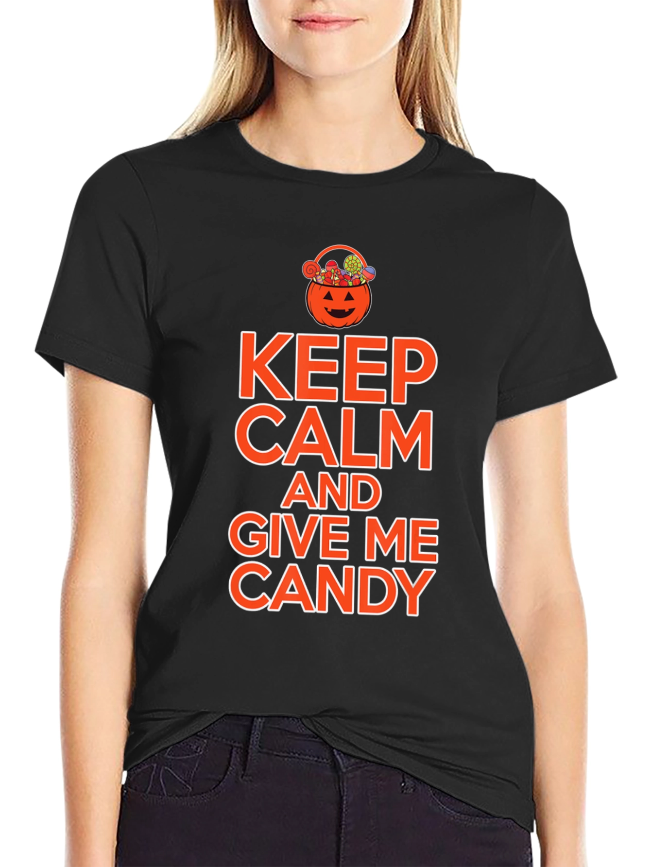 Keep Calm & Give Me Candy Halloween T-Shirt
