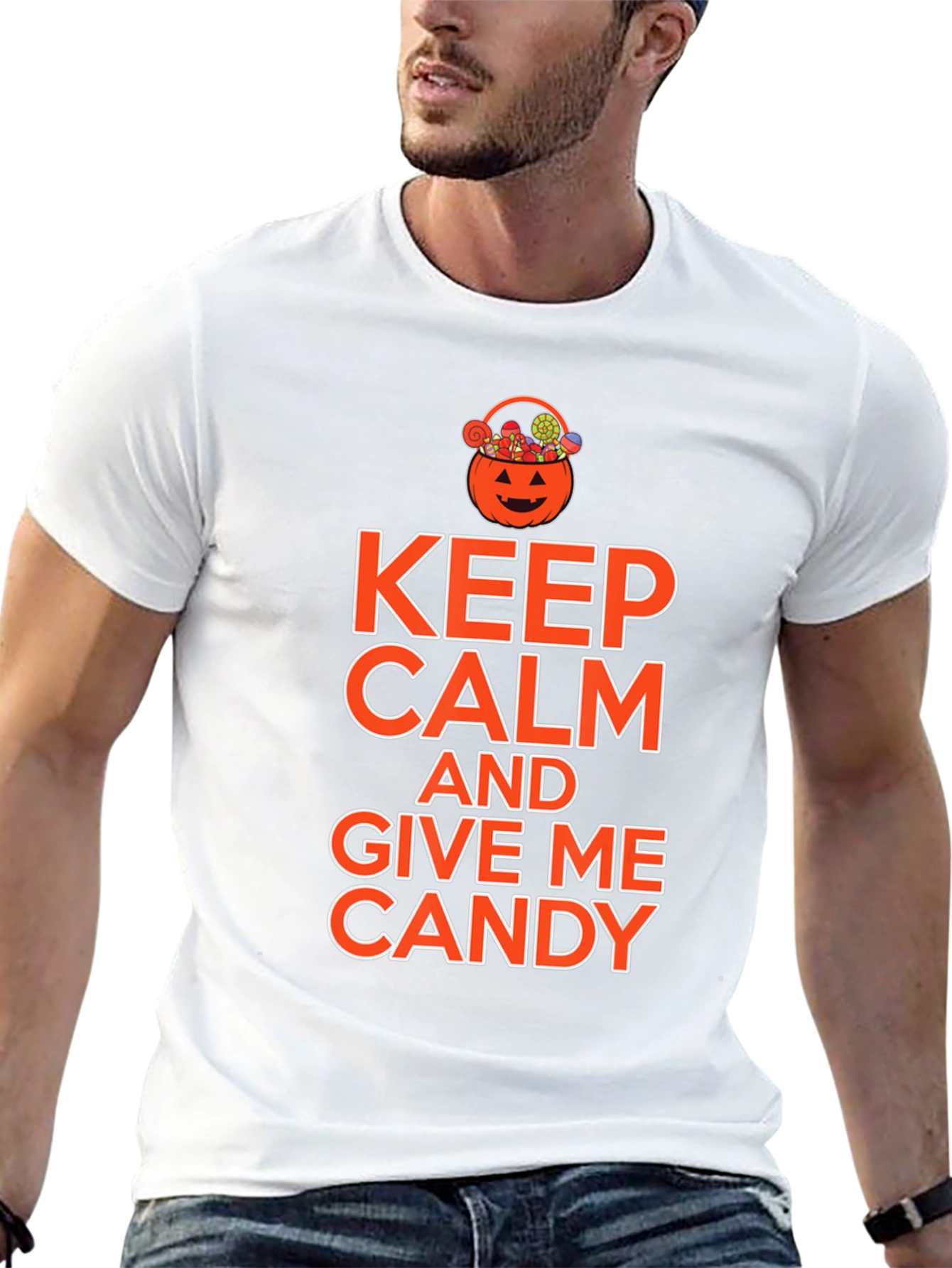 Keep Calm & Give Me Candy Halloween T-Shirt