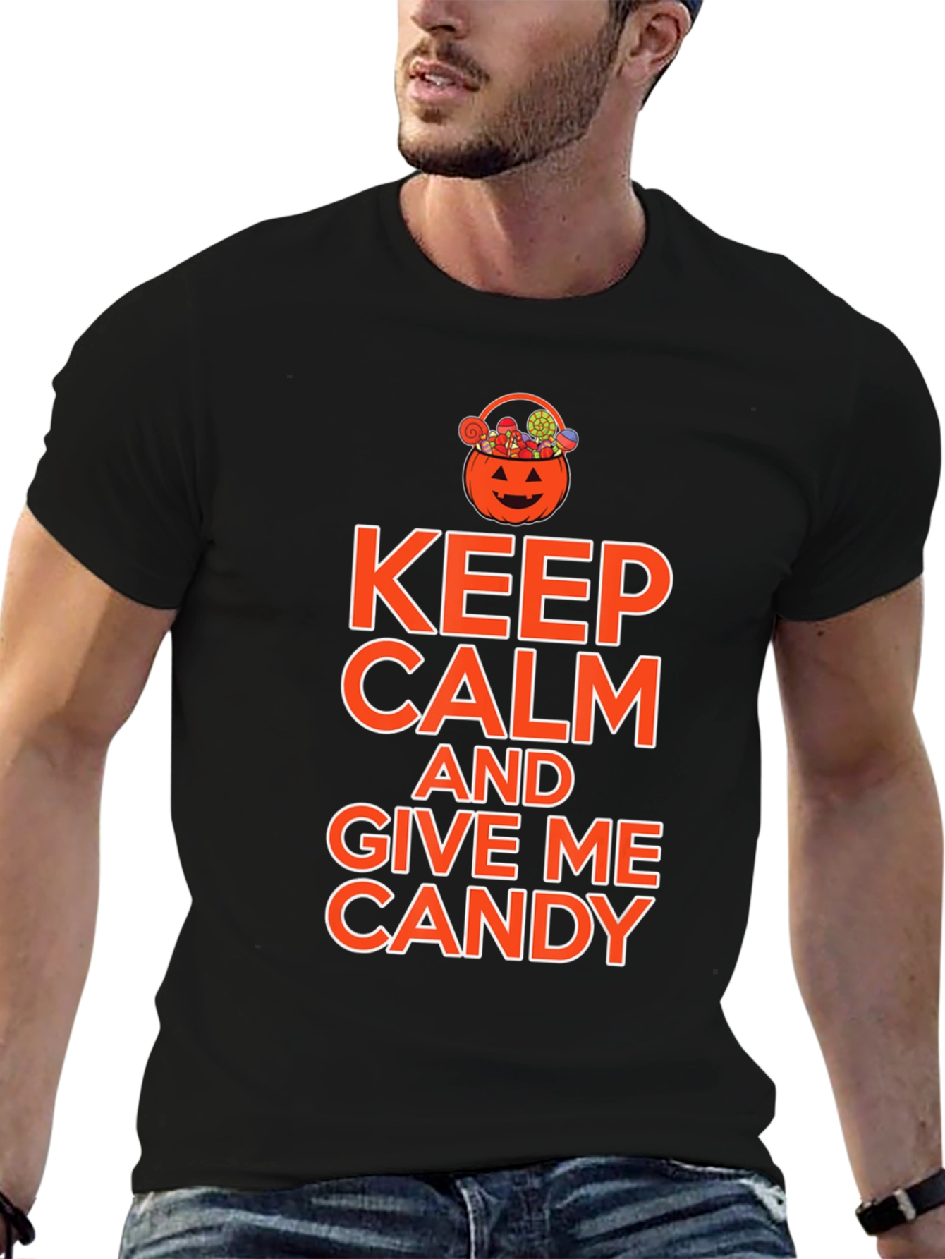 Keep Calm & Give Me Candy Halloween T-Shirt