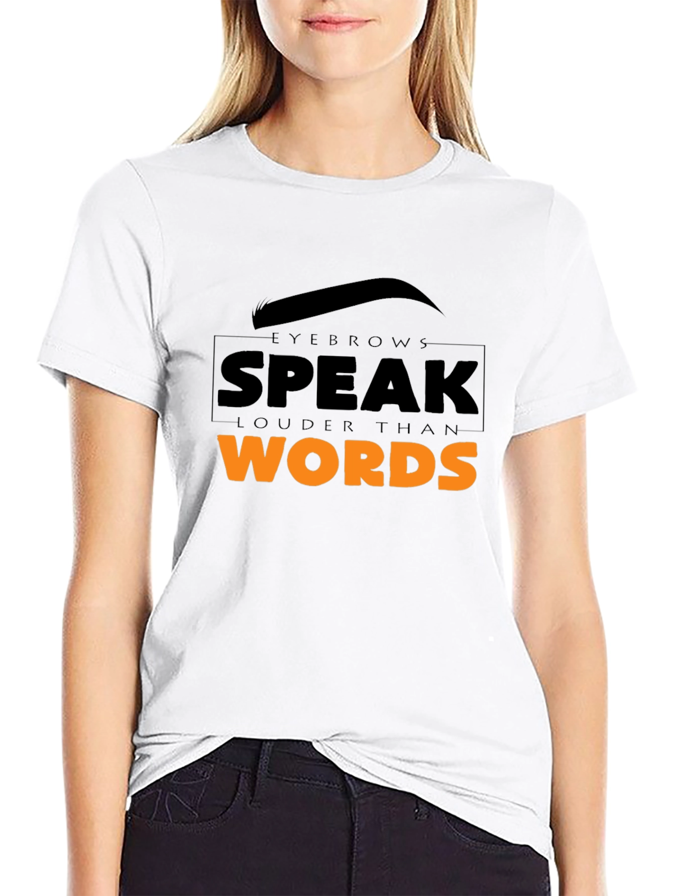 Eyebrows Speak Louder Graphic Tee - Unisex