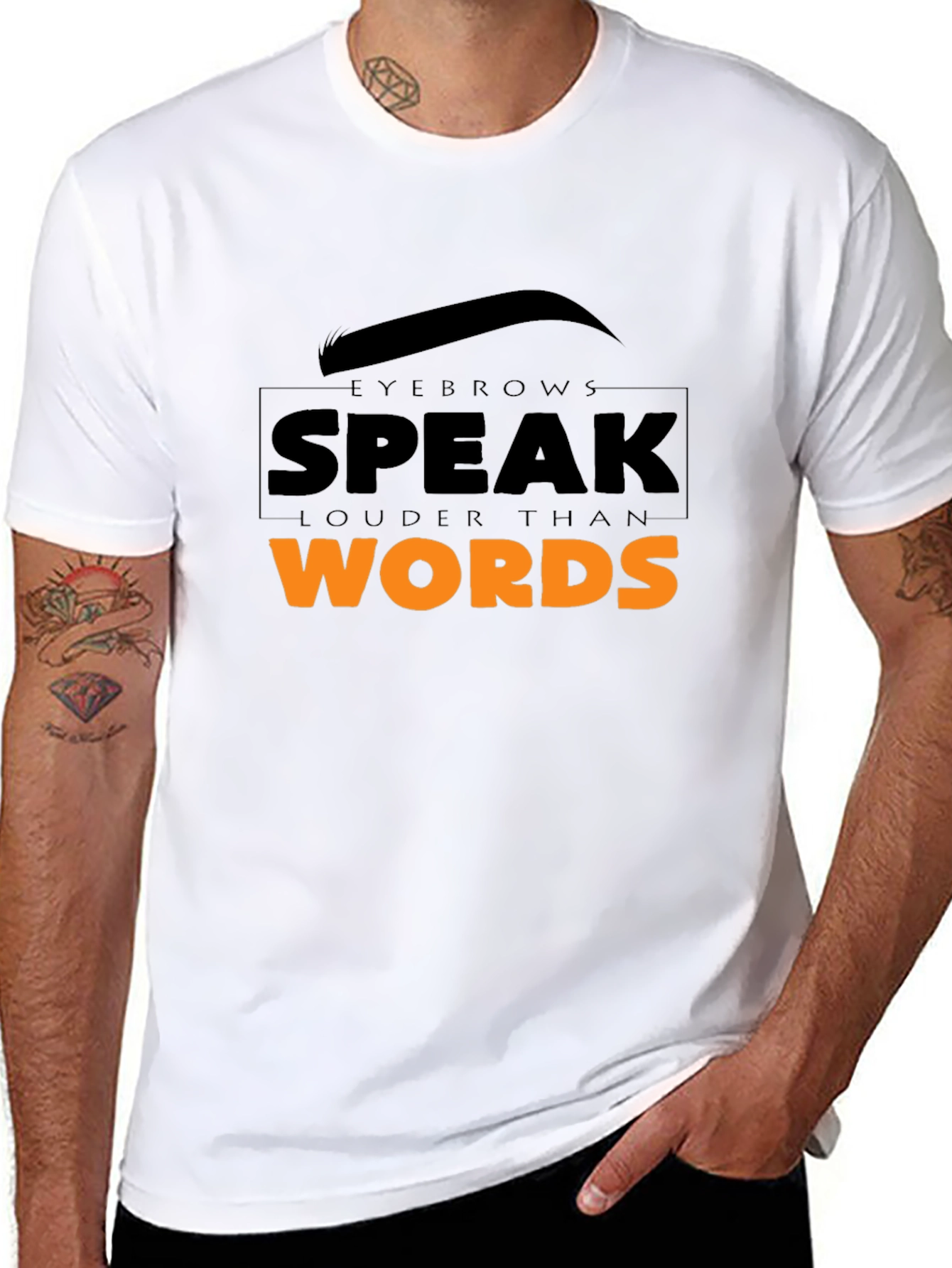 Eyebrows Speak Louder Graphic Tee - Unisex