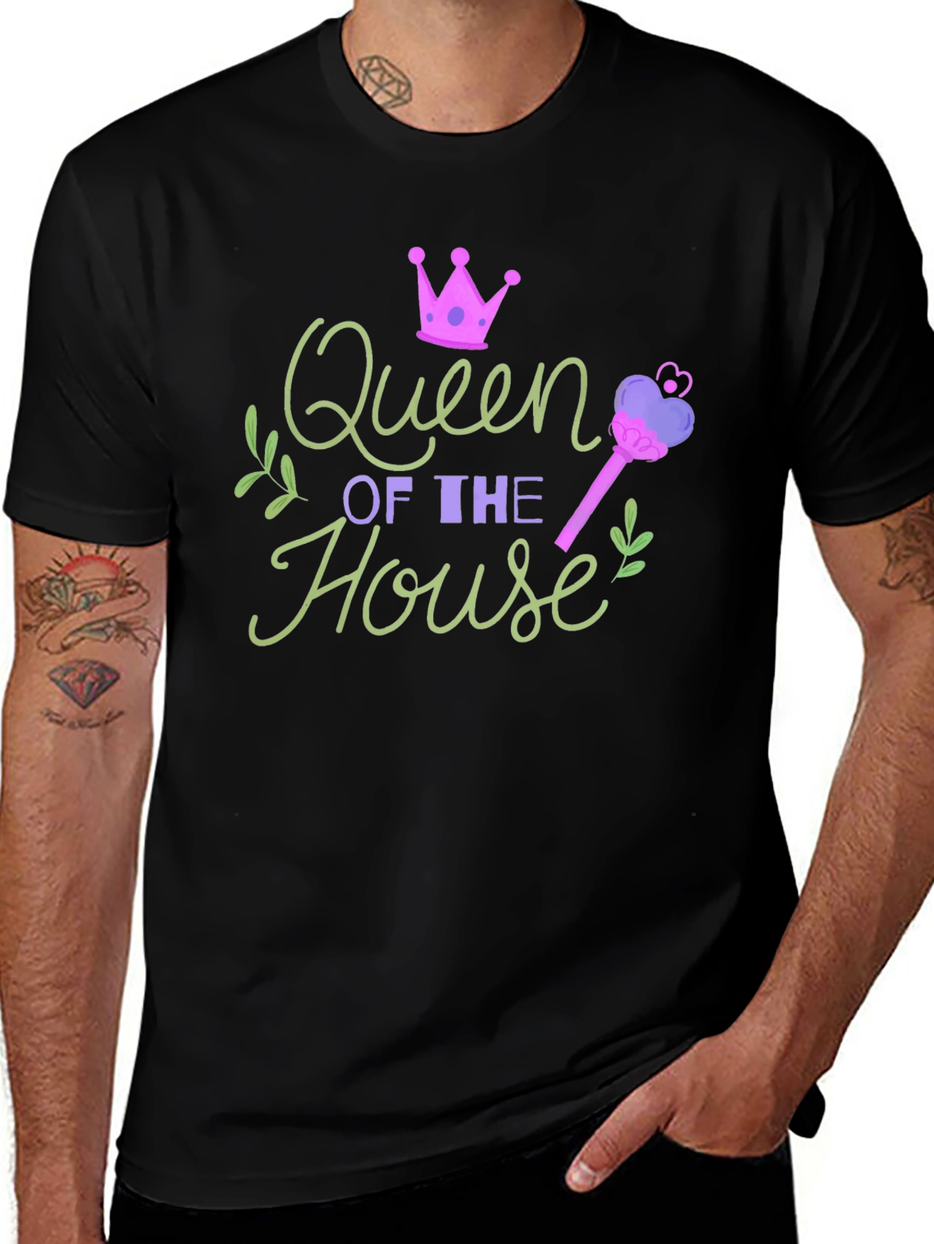 Queen of the House Graphic T-Shirt - Novelty Tee