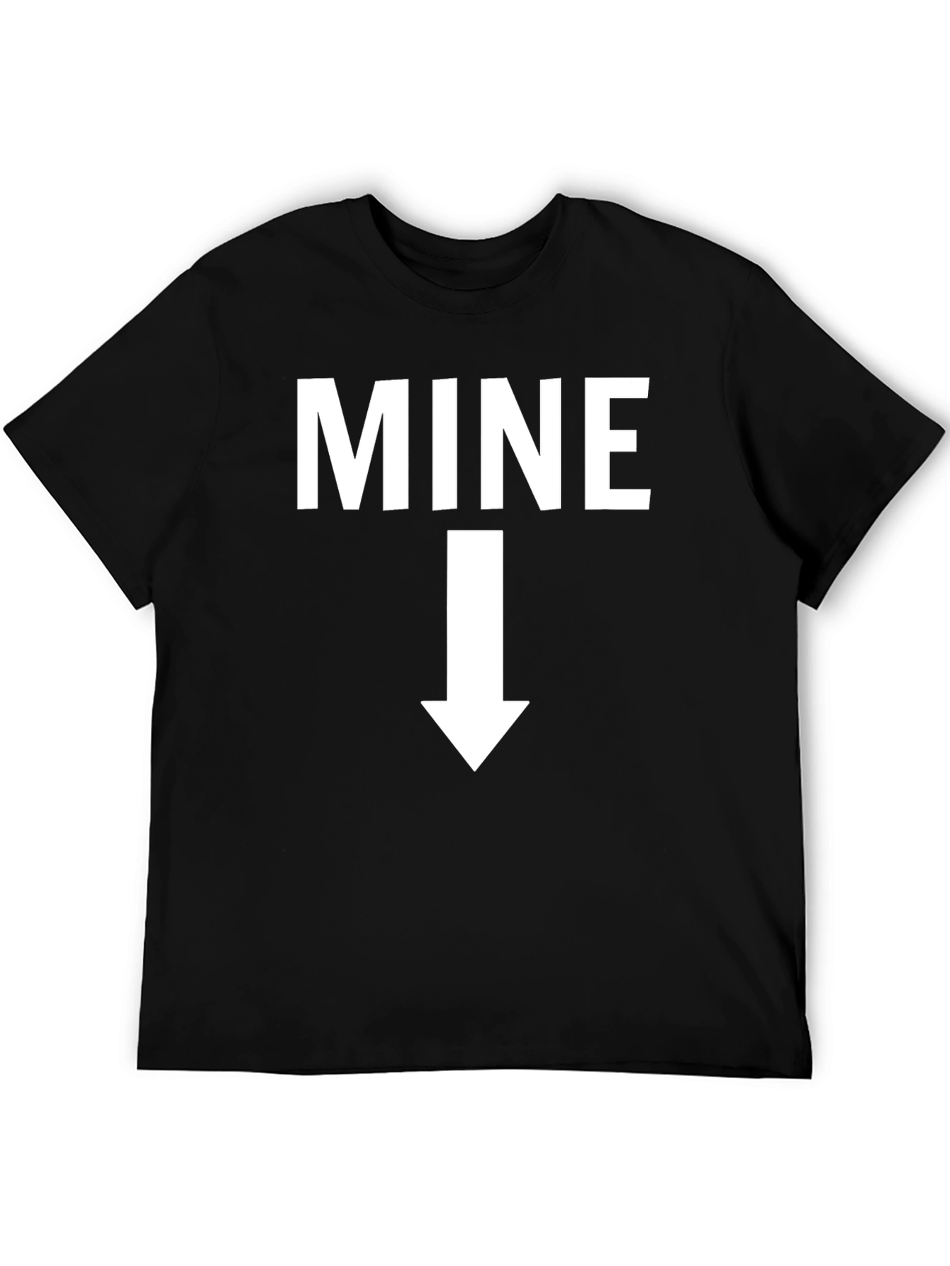 MINE Graphic T-Shirt - Black Cotton Tee