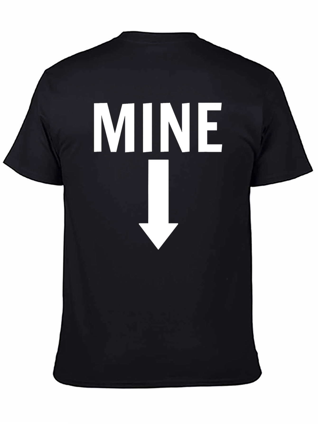 MINE Graphic T-Shirt - Black Cotton Tee