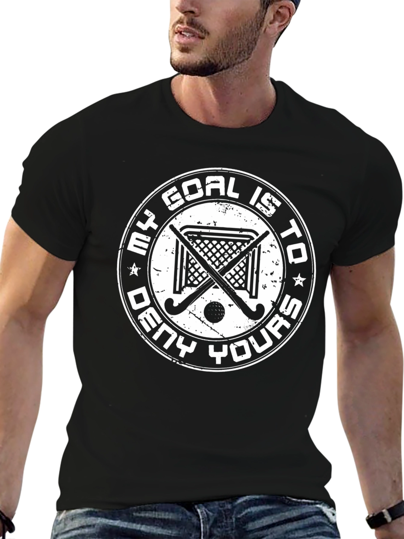 Hockey Goal T-Shirt - Deny Yours