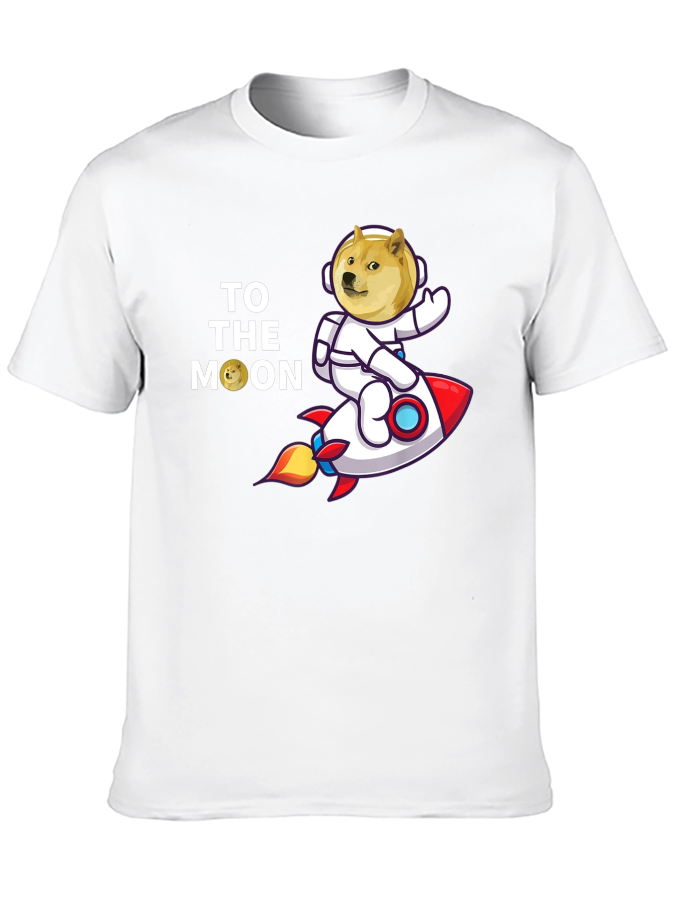 Doge to the Moon Black T-Shirt