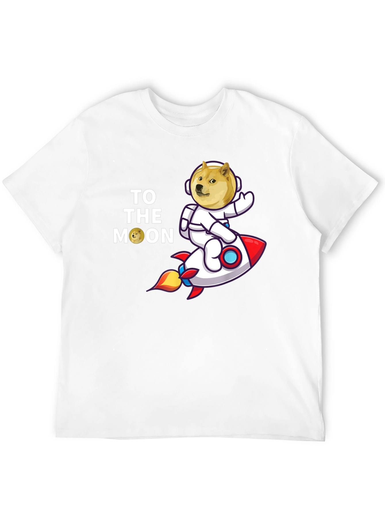 Doge to the Moon Black T-Shirt