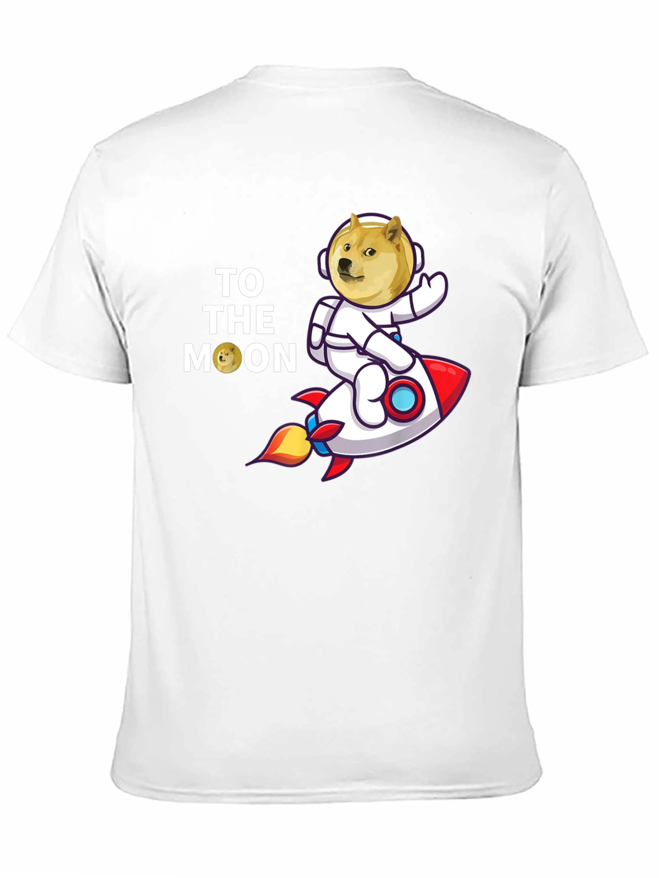 Doge to the Moon Black T-Shirt