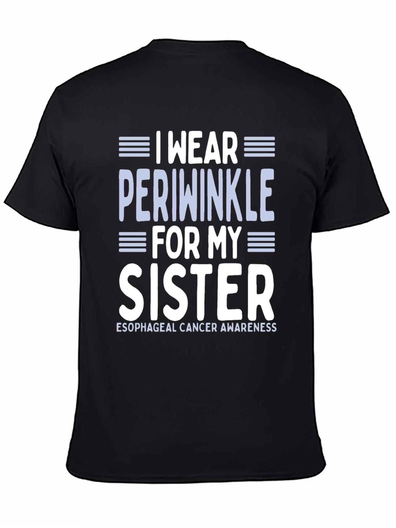 Periwinkle Esophageal Cancer Awareness T-Shirt