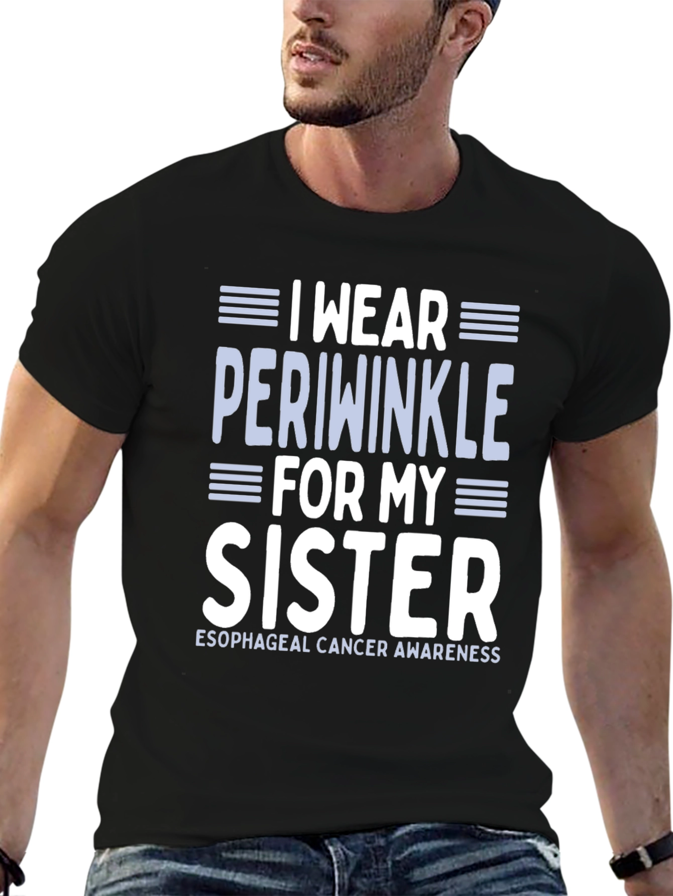 Periwinkle Esophageal Cancer Awareness T-Shirt