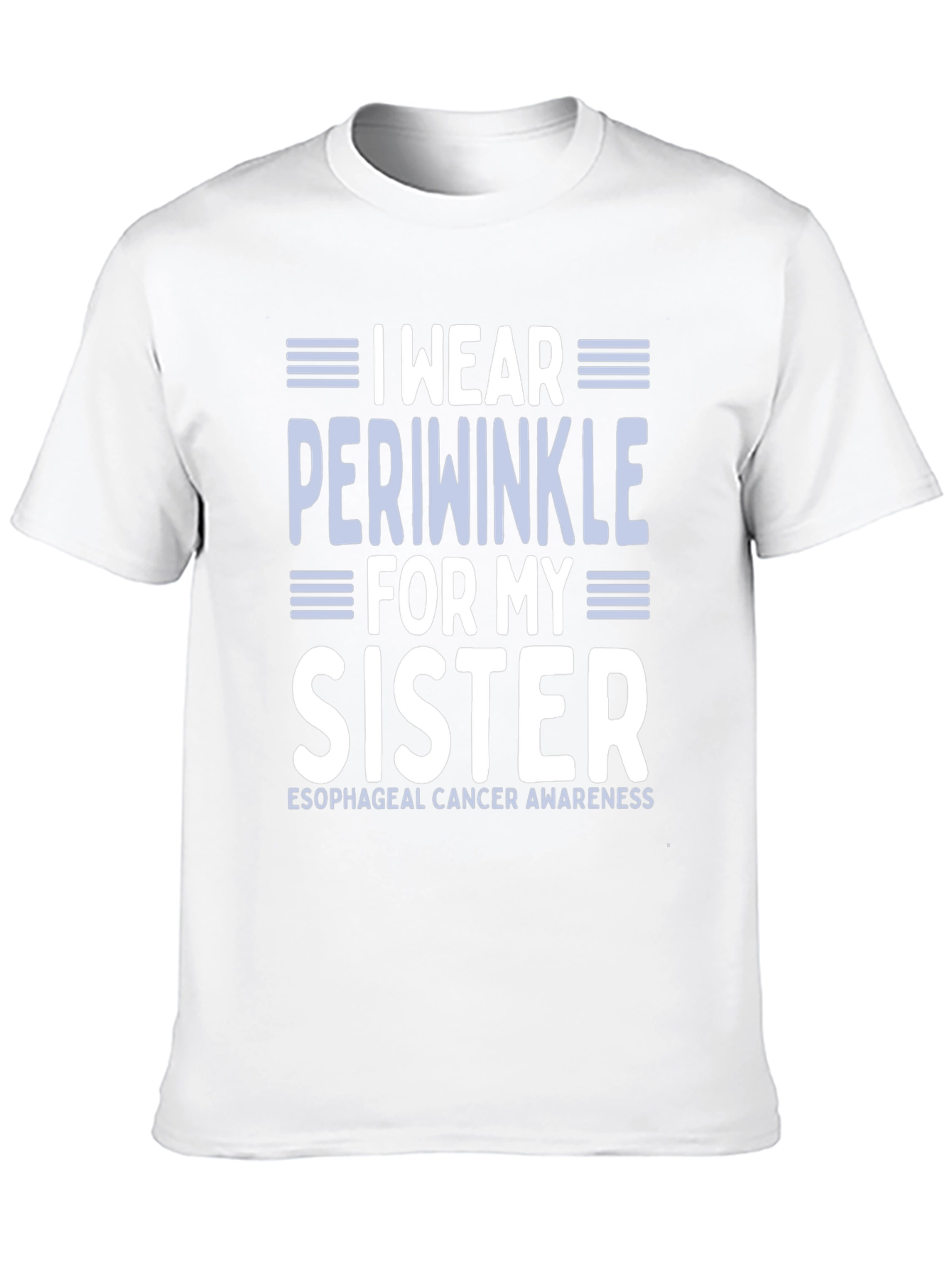 Periwinkle Esophageal Cancer Awareness T-Shirt